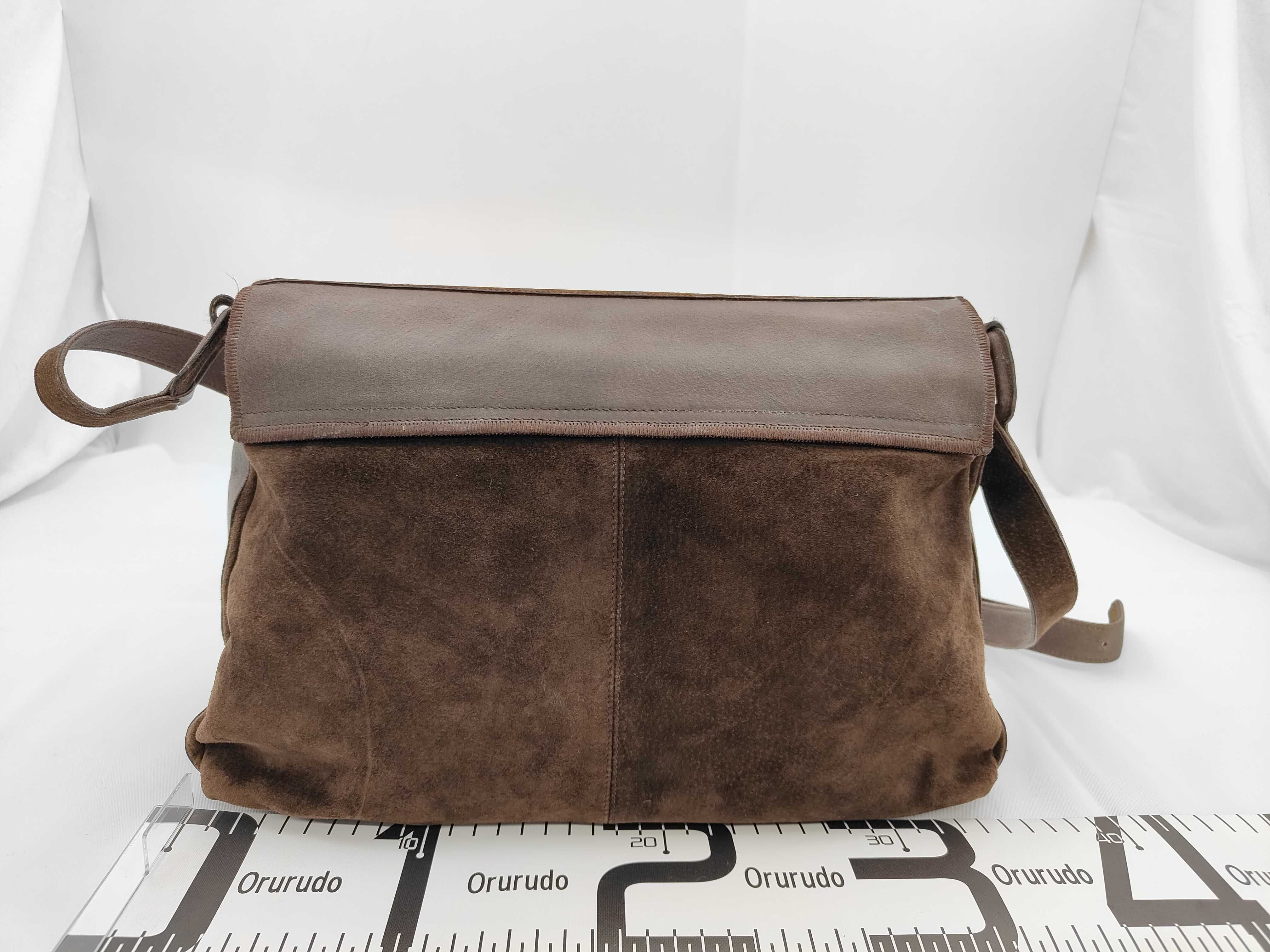 Suede Brown Shoulder Bag — view 2
