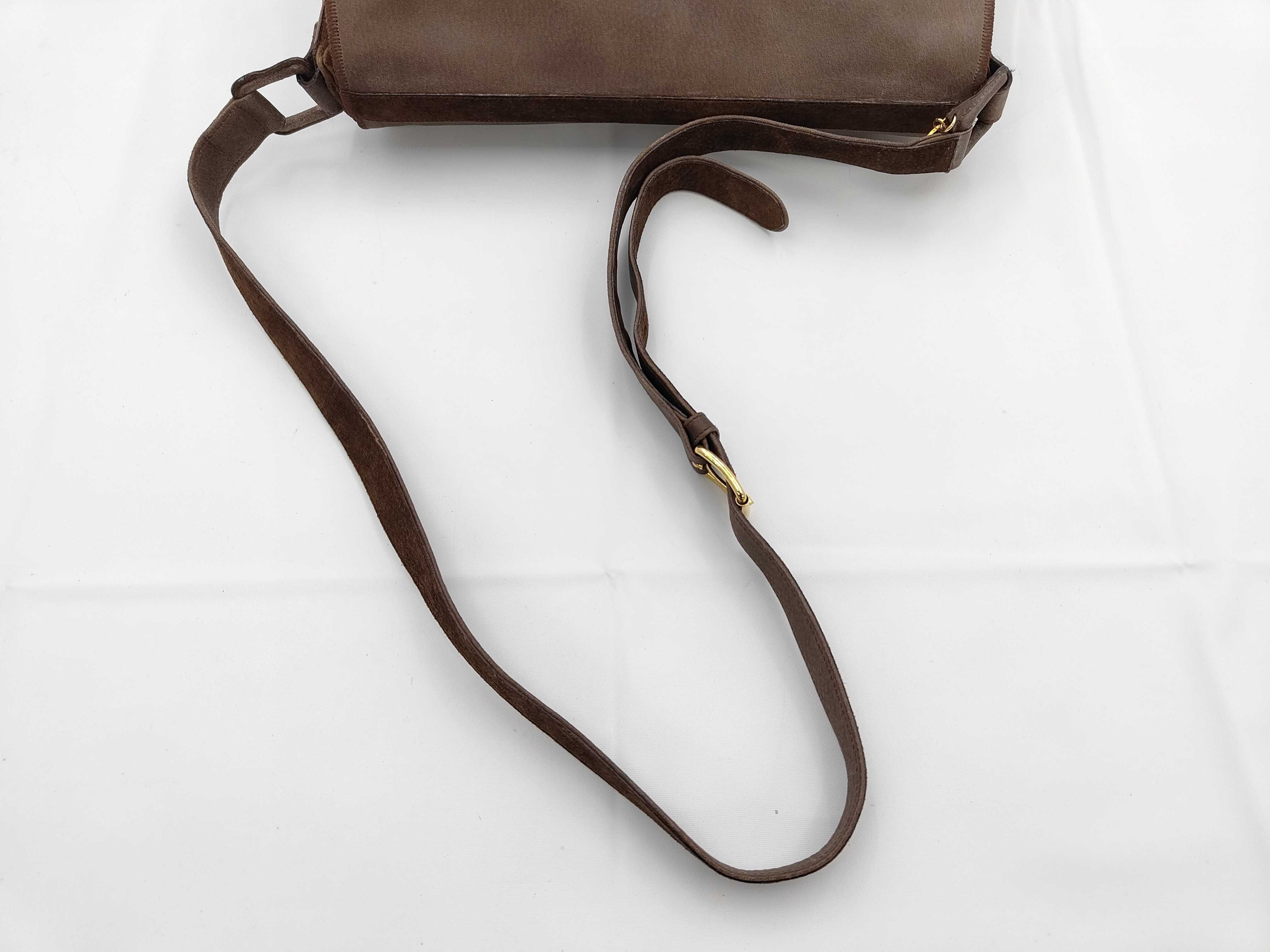 Suede Brown Shoulder Bag — view 3