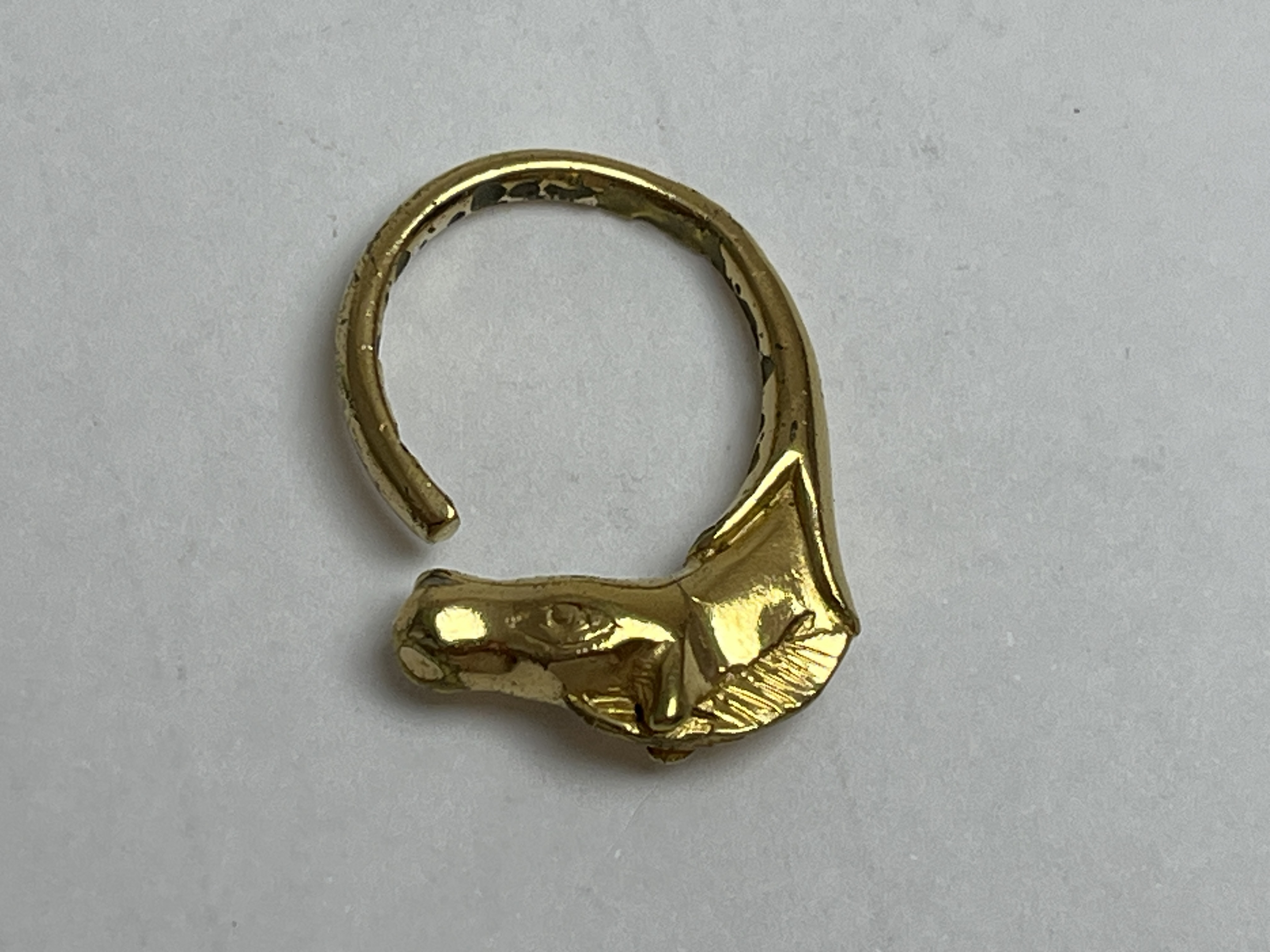 Horse Cheval Ring Gold Ring — view 2