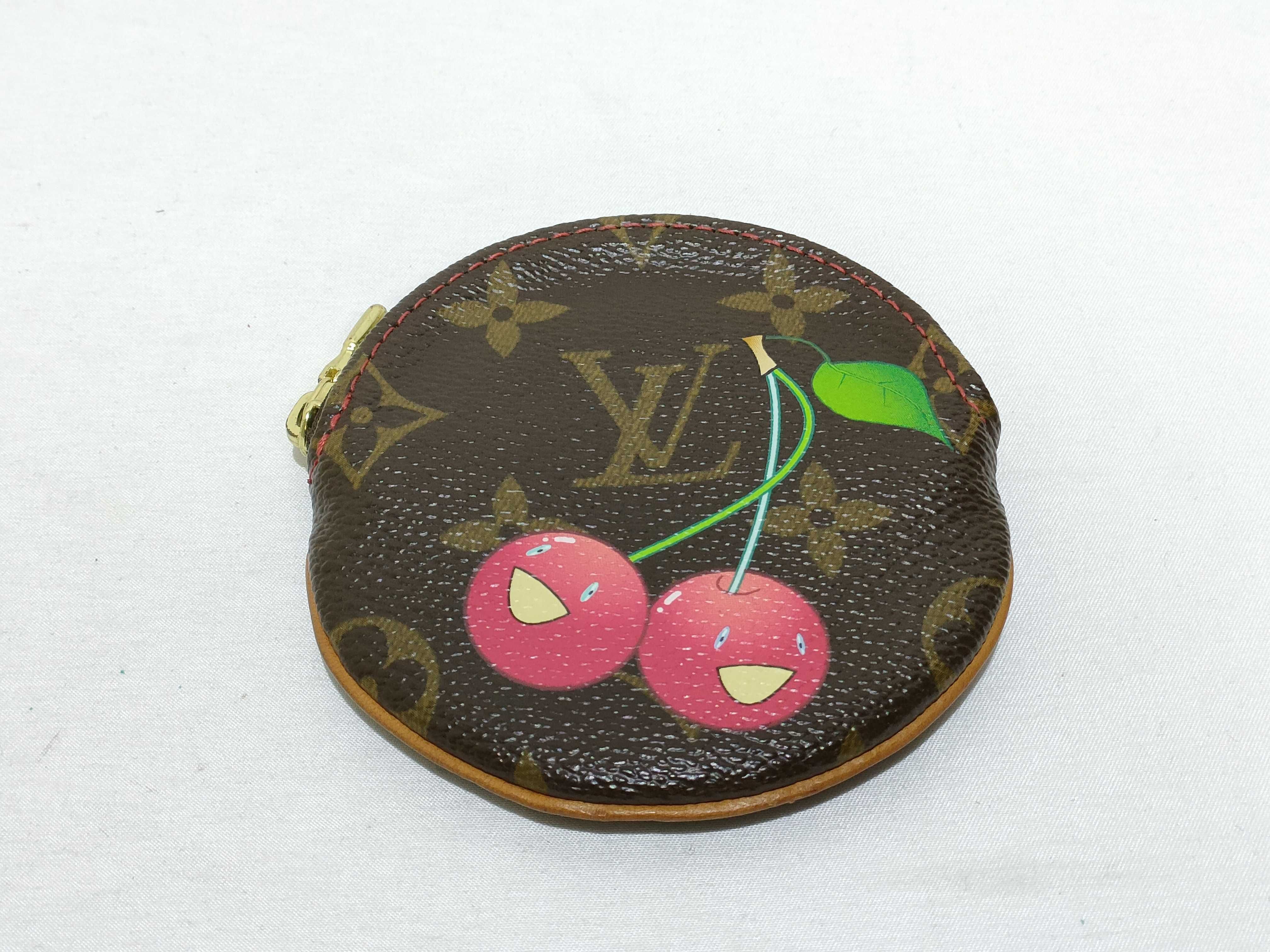 Monogram Cherry Murakami Takashi Coin Case