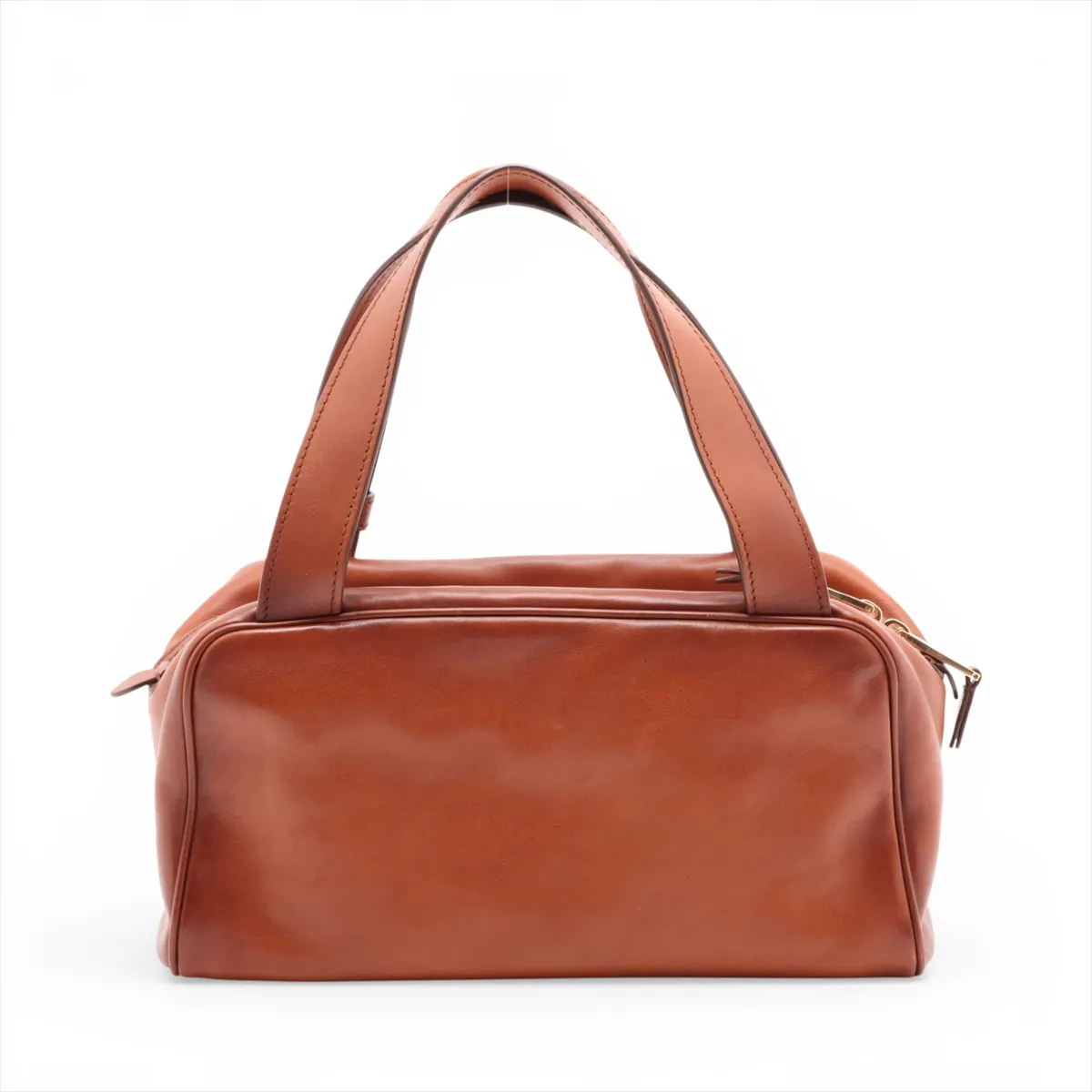 leather handbag, brown — view 2
