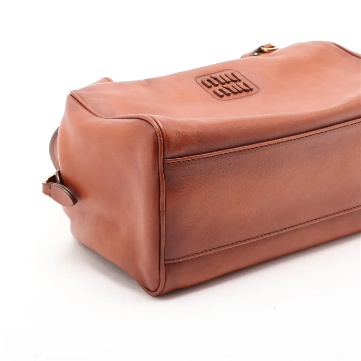 leather handbag, brown — view 4