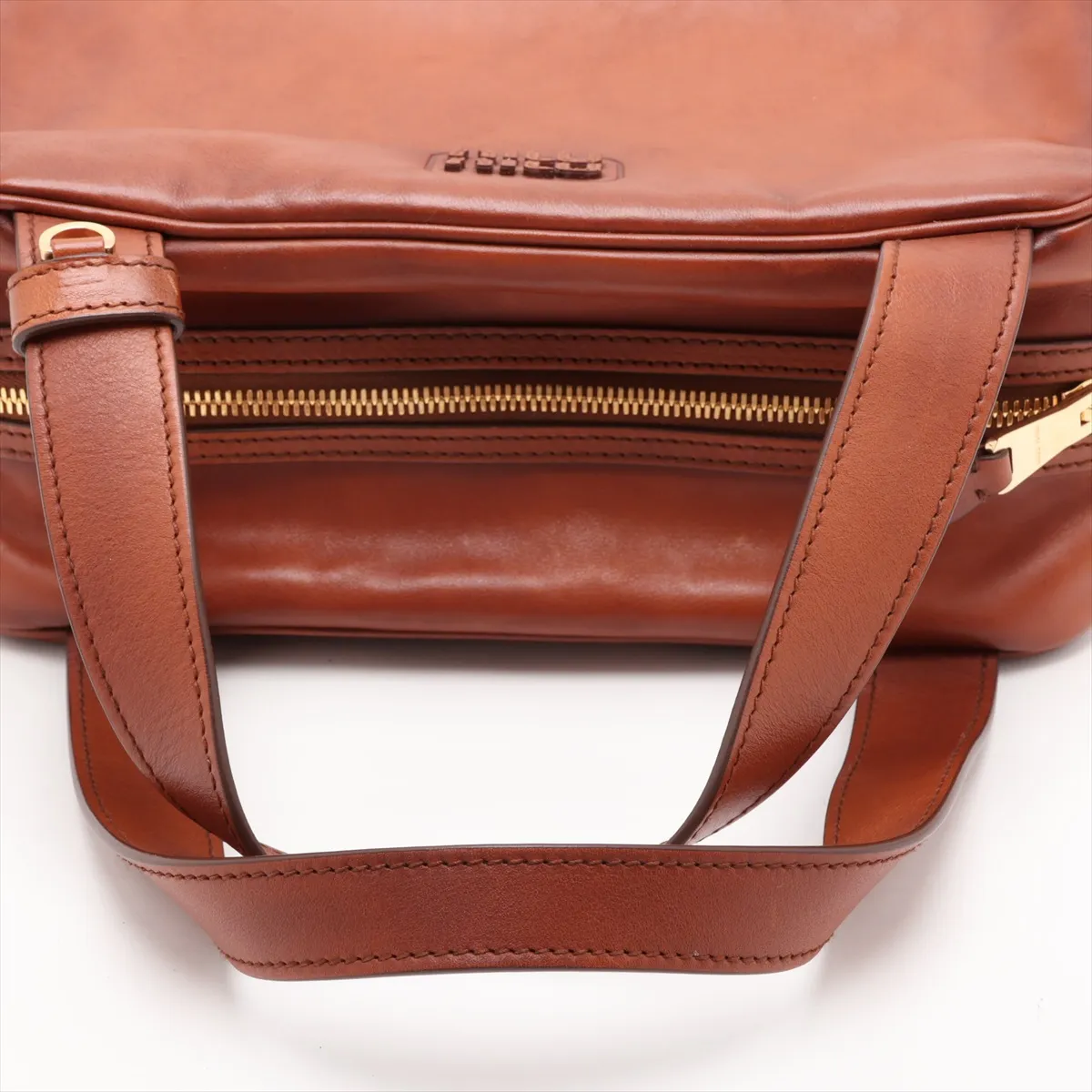 leather handbag, brown — view 5