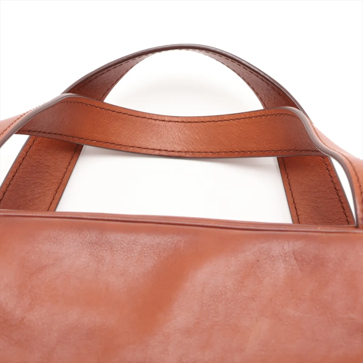 leather handbag, brown — view 6
