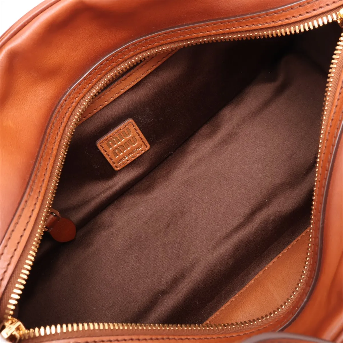 leather handbag, brown — view 7