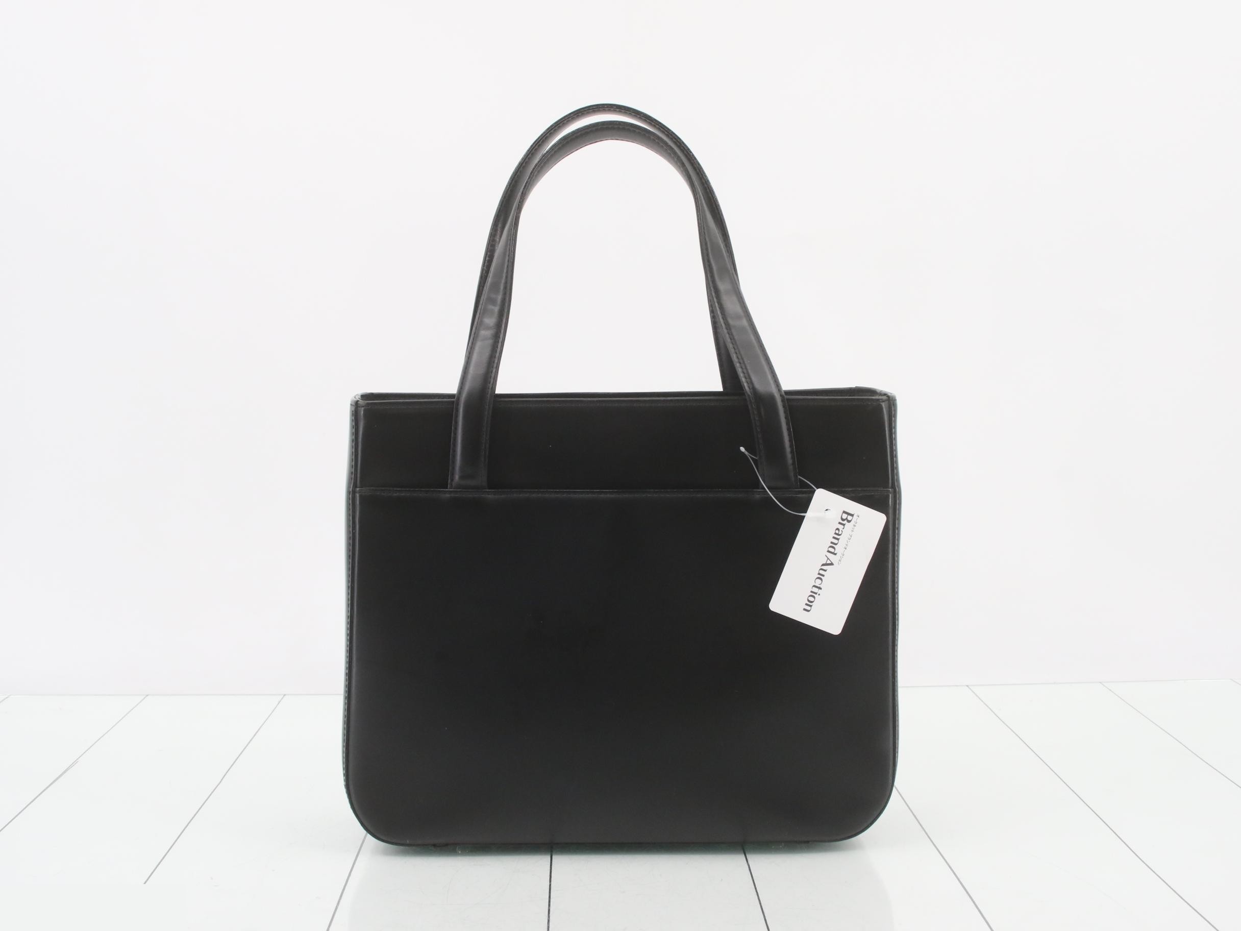 Nova Check handbag, black leather — view 2