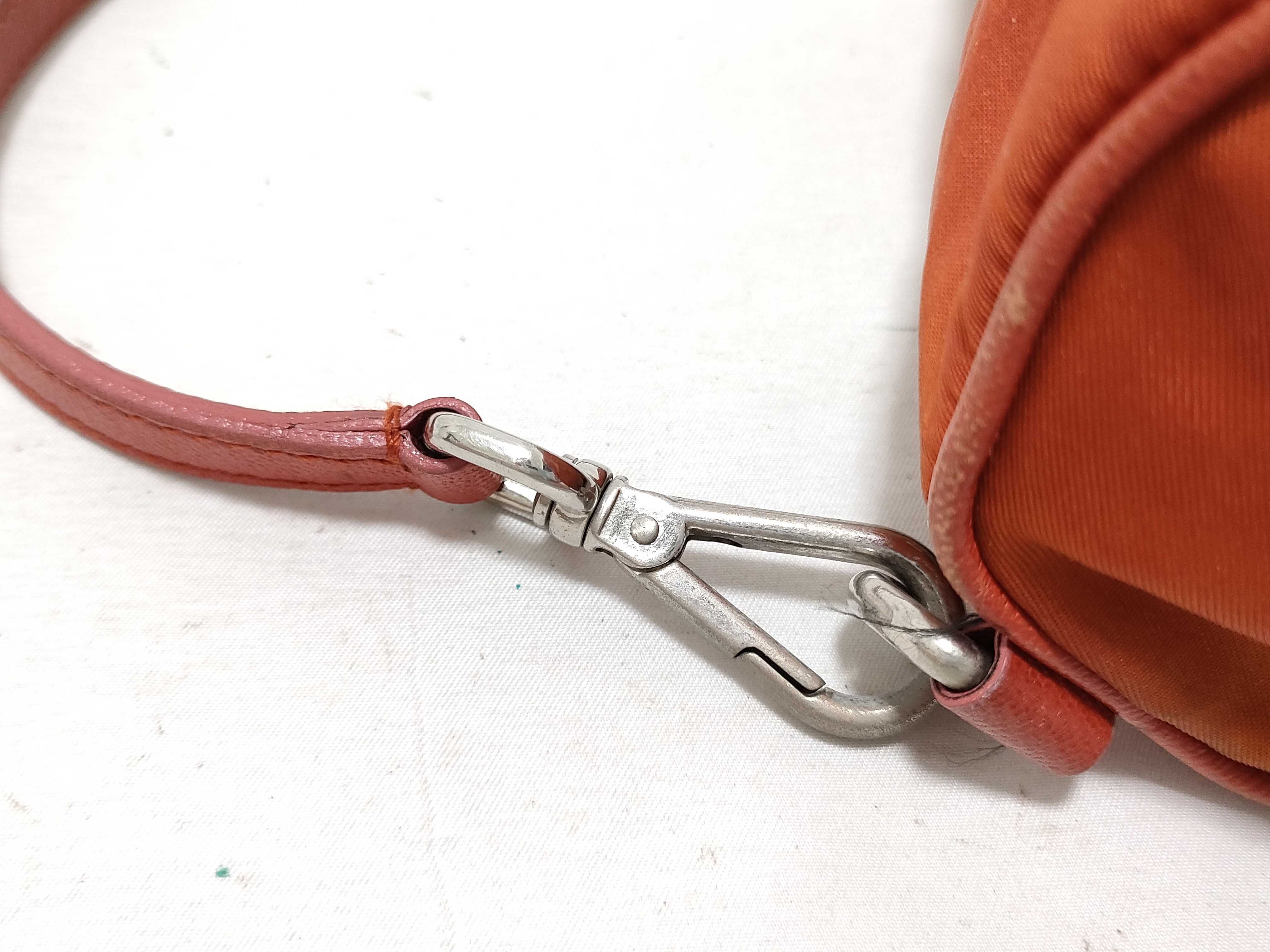 Nylon Accessory Pouch, Cylindrical, Orange Pouch — view 5