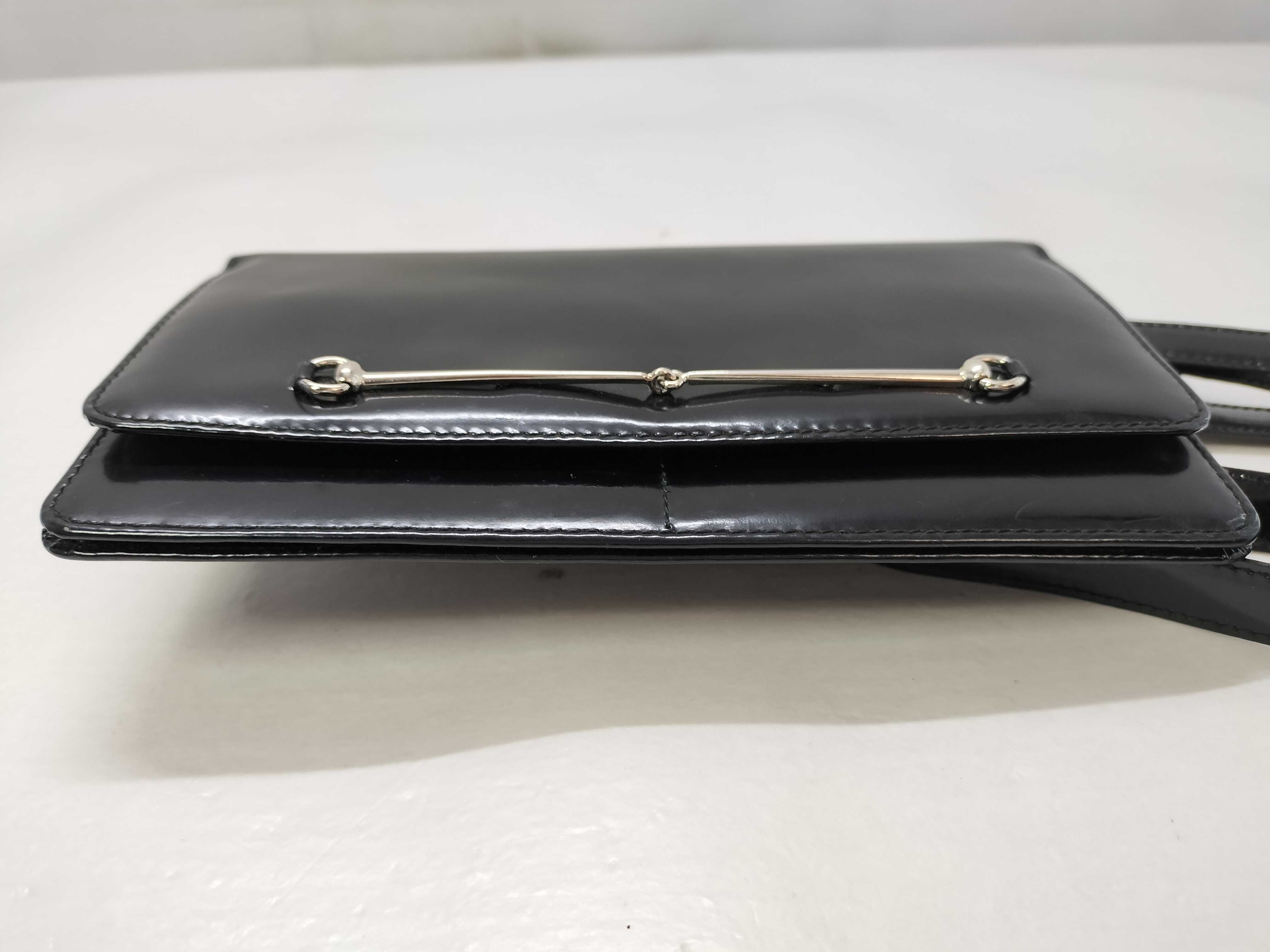 Horsebit Patent Enamel Shoulder Wallet 039.3662.0702.5 Accessory Pouch Shoulder Bag — view 13