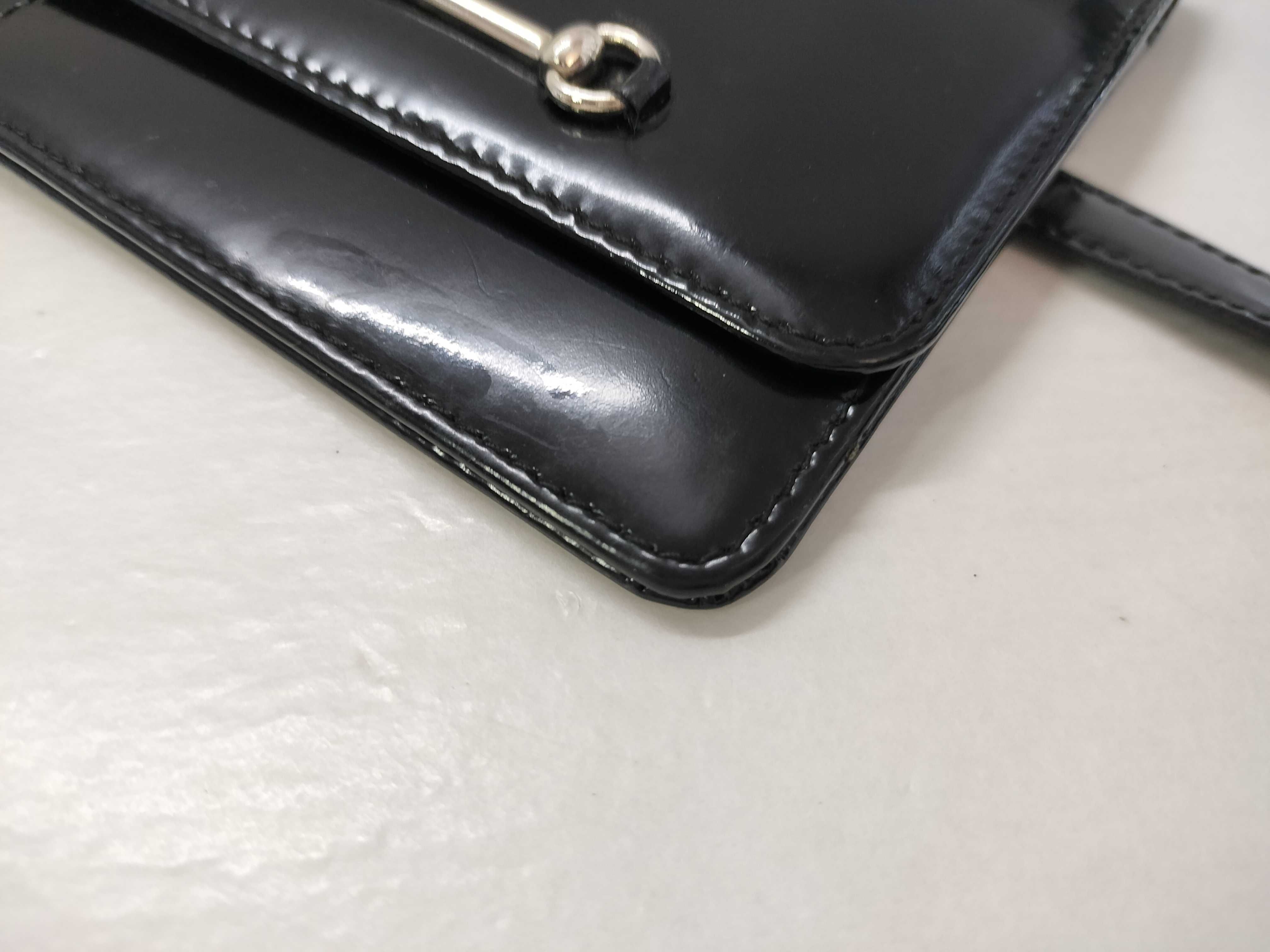 Horsebit Patent Enamel Shoulder Wallet 039.3662.0702.5 Accessory Pouch Shoulder Bag — view 6