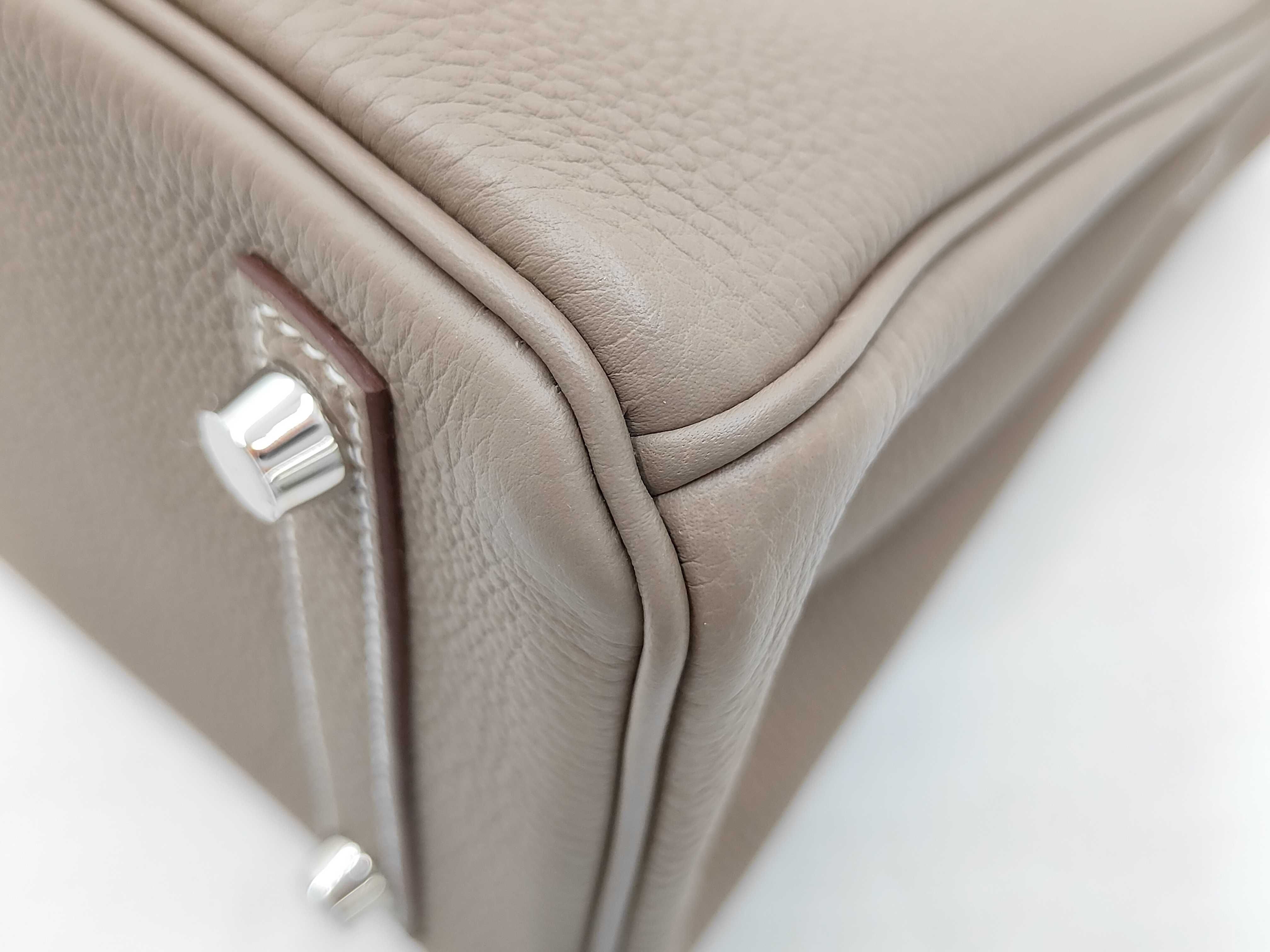 Birkin 25 G stamp Etoupe handbag — view 6