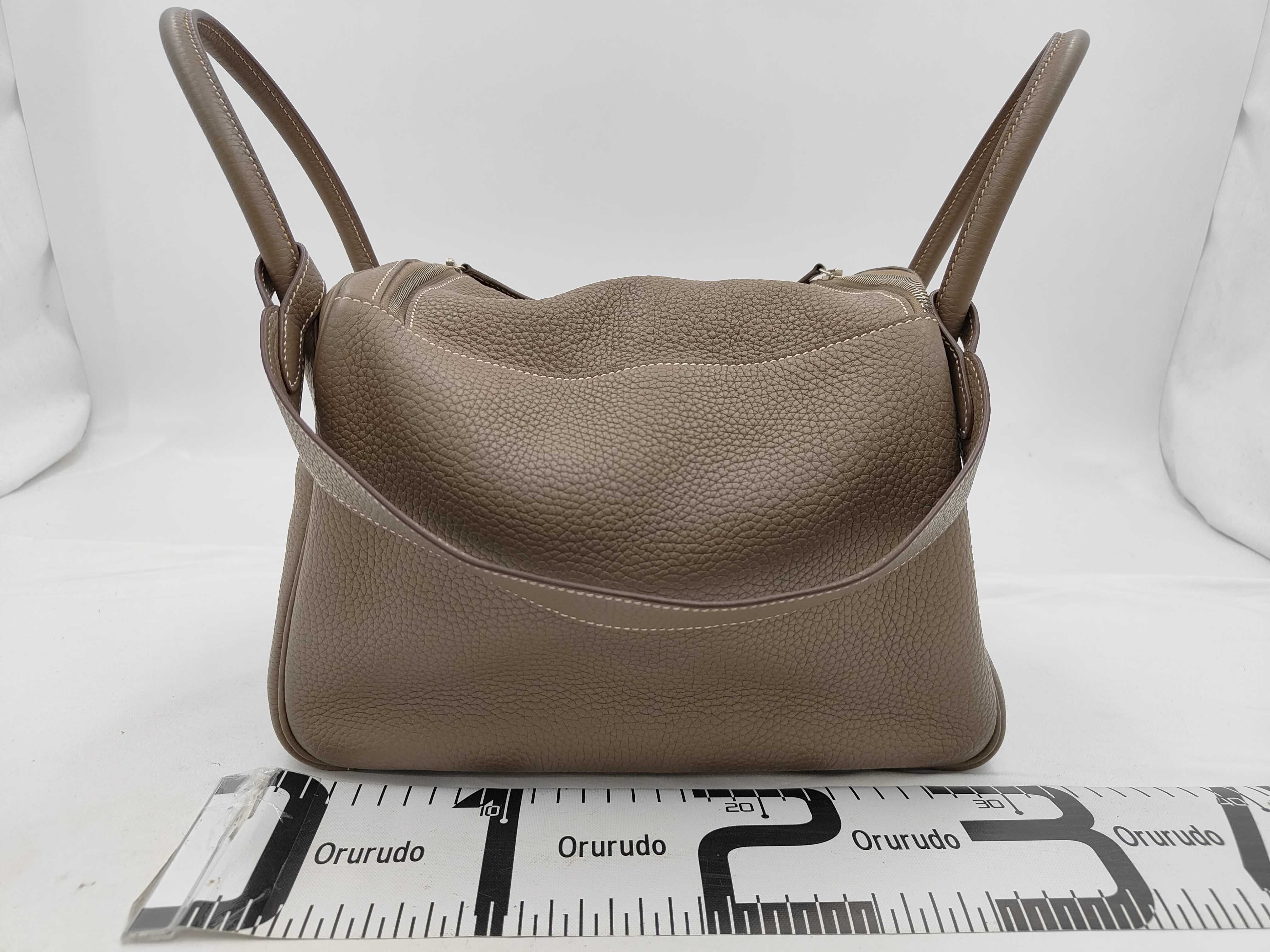Lindy 30 Taurillon Etoupe X-stamp handbag — view 2