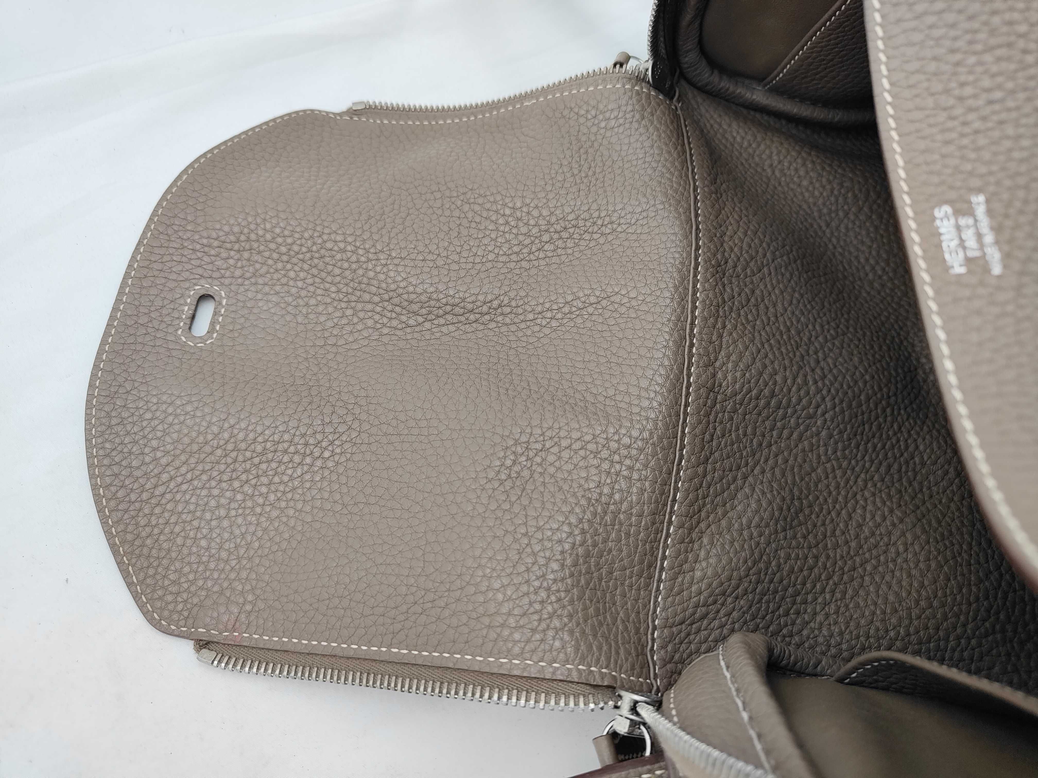 Lindy 30 Taurillon Etoupe X-stamp handbag — view 10