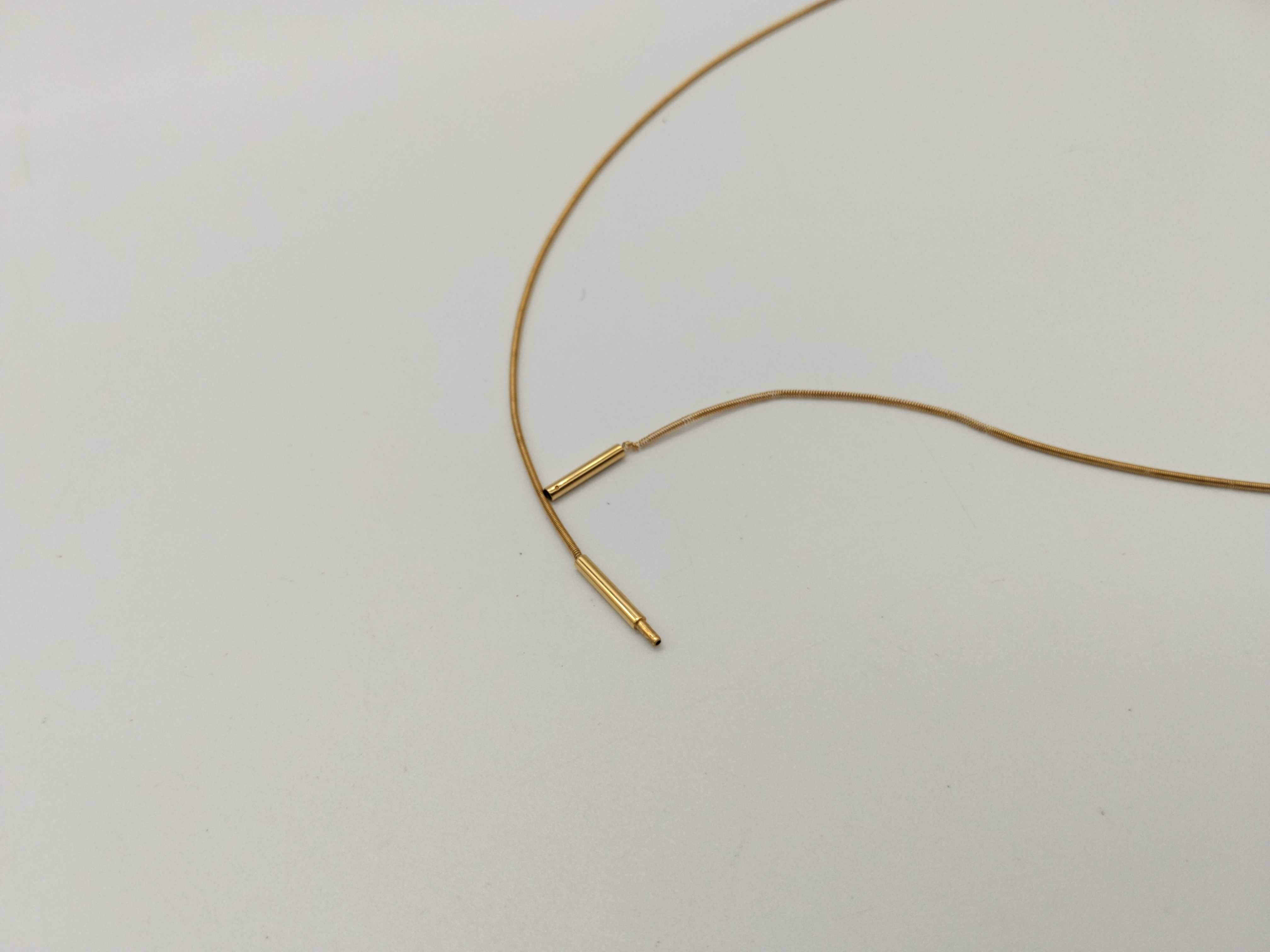 Cage d'H H Logo Orange Gold Necklace with Box — view 7