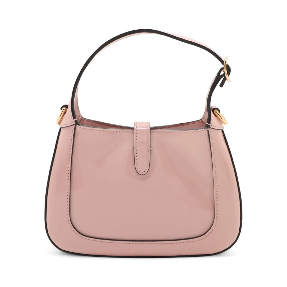 Jackie 1961 Patent Leather 2-Way Shoulder Bag, Pink, 699651 — view 2