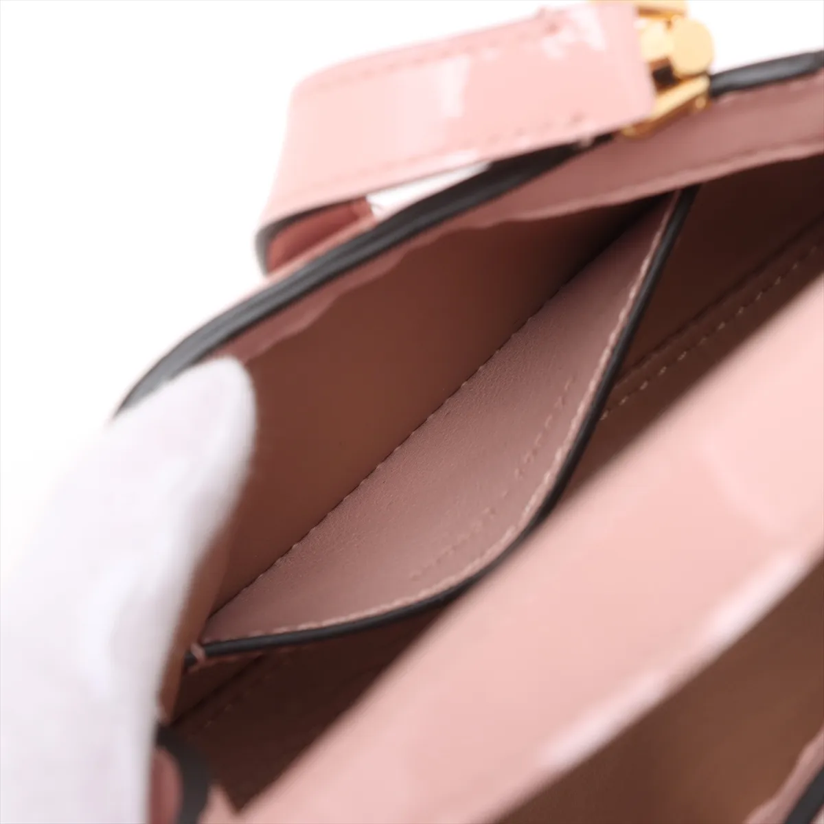 Jackie 1961 Patent Leather 2-Way Shoulder Bag, Pink, 699651 — view 10