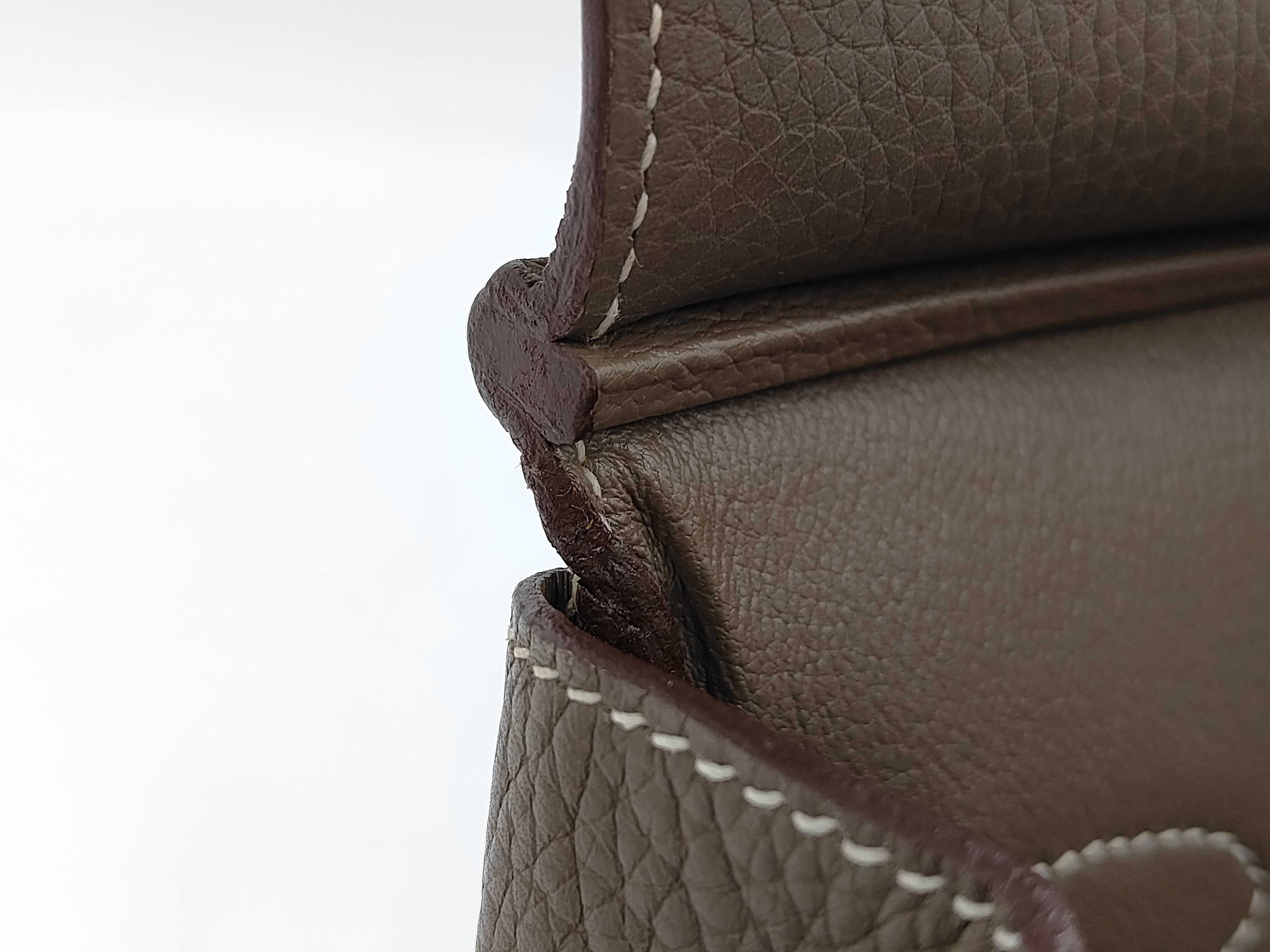 Birkin 30, gray, silver hardware, M stamp, handbag — view 12