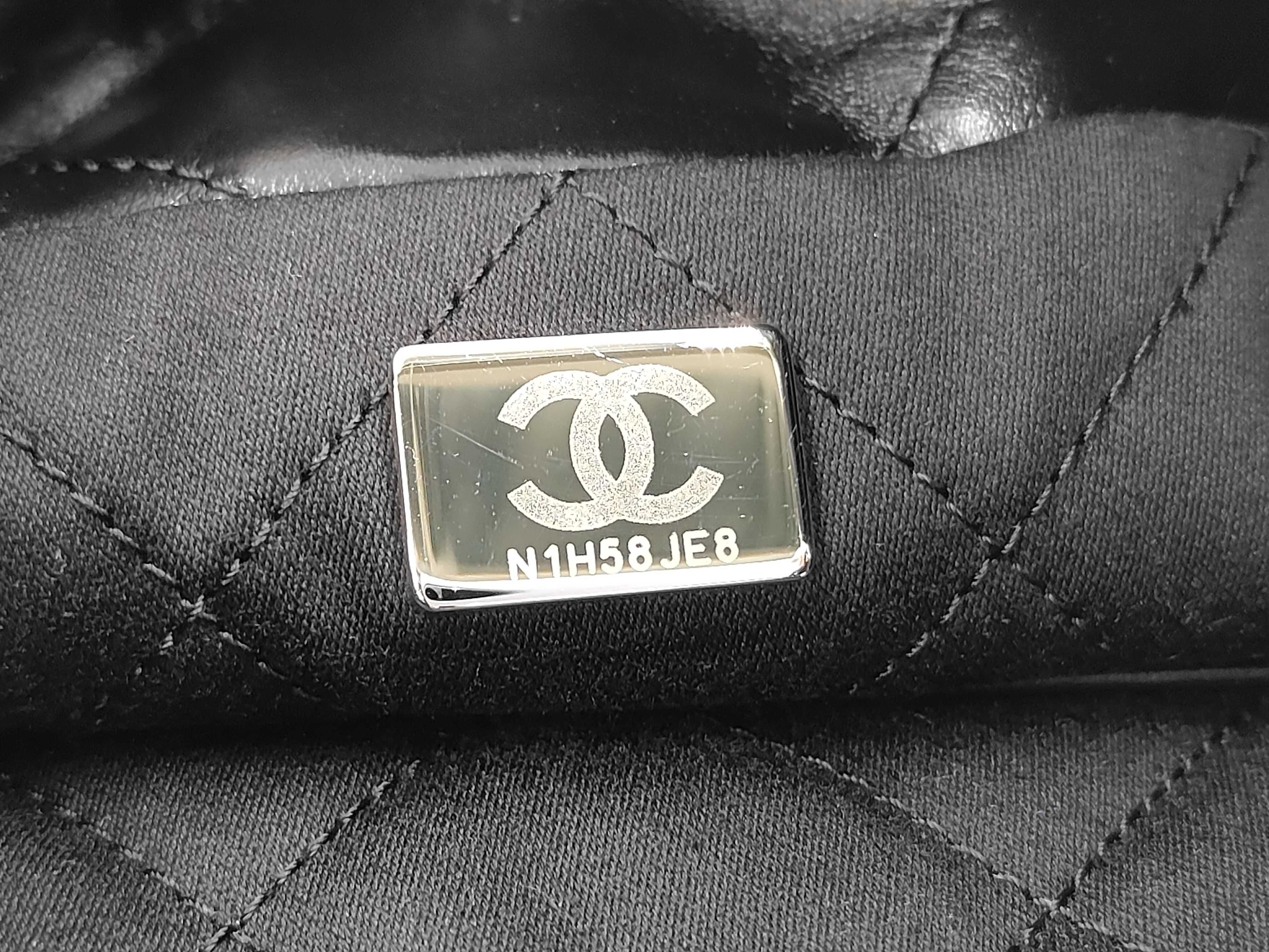 Calfskin Chanel 22 Mini So Black Shoulder Bag with Black Hardware — view 9