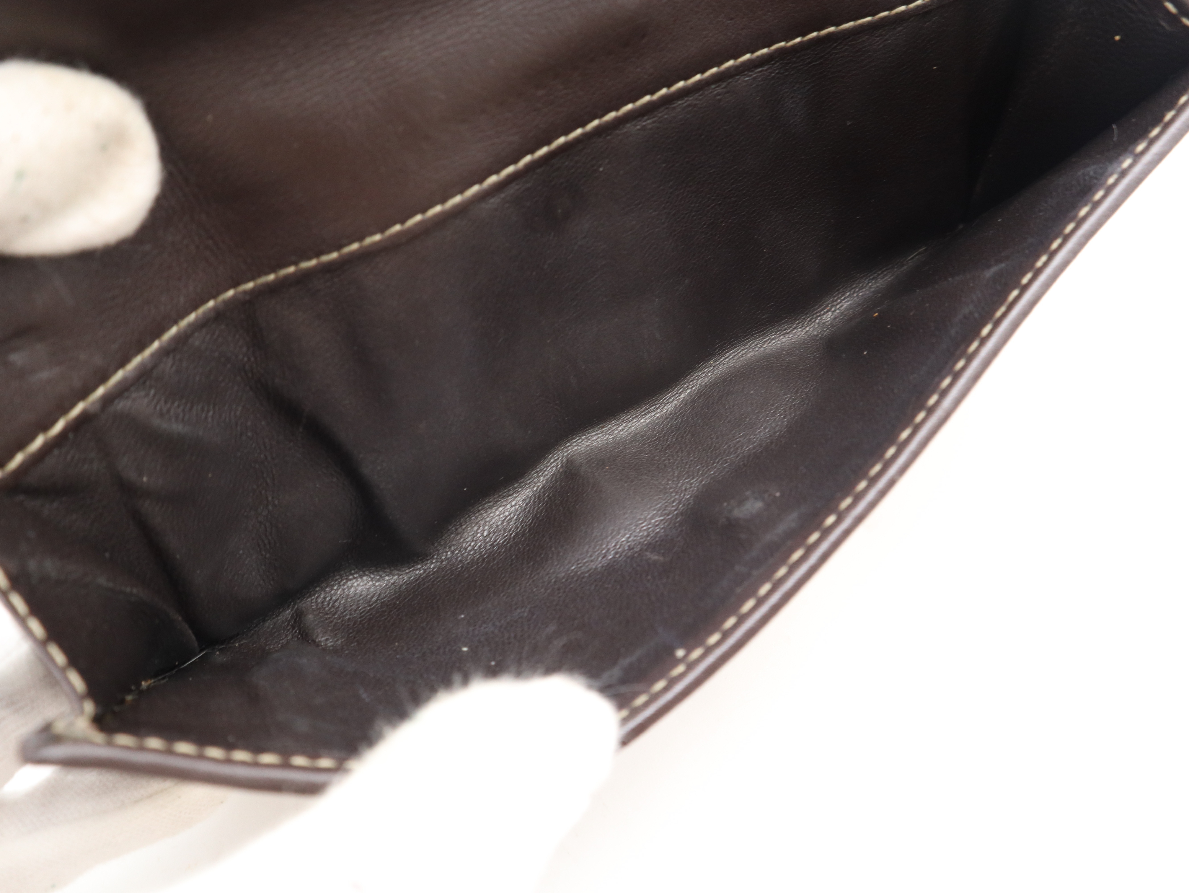 203550GG Canvas x Leather Long Wallet Brown Beige Wallet — view 10