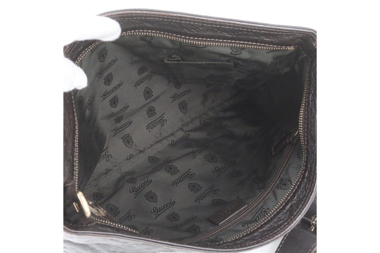 Guccissima 201446 Leather Shoulder Bag, Crossbody Bag, Messenger Bag — view 7