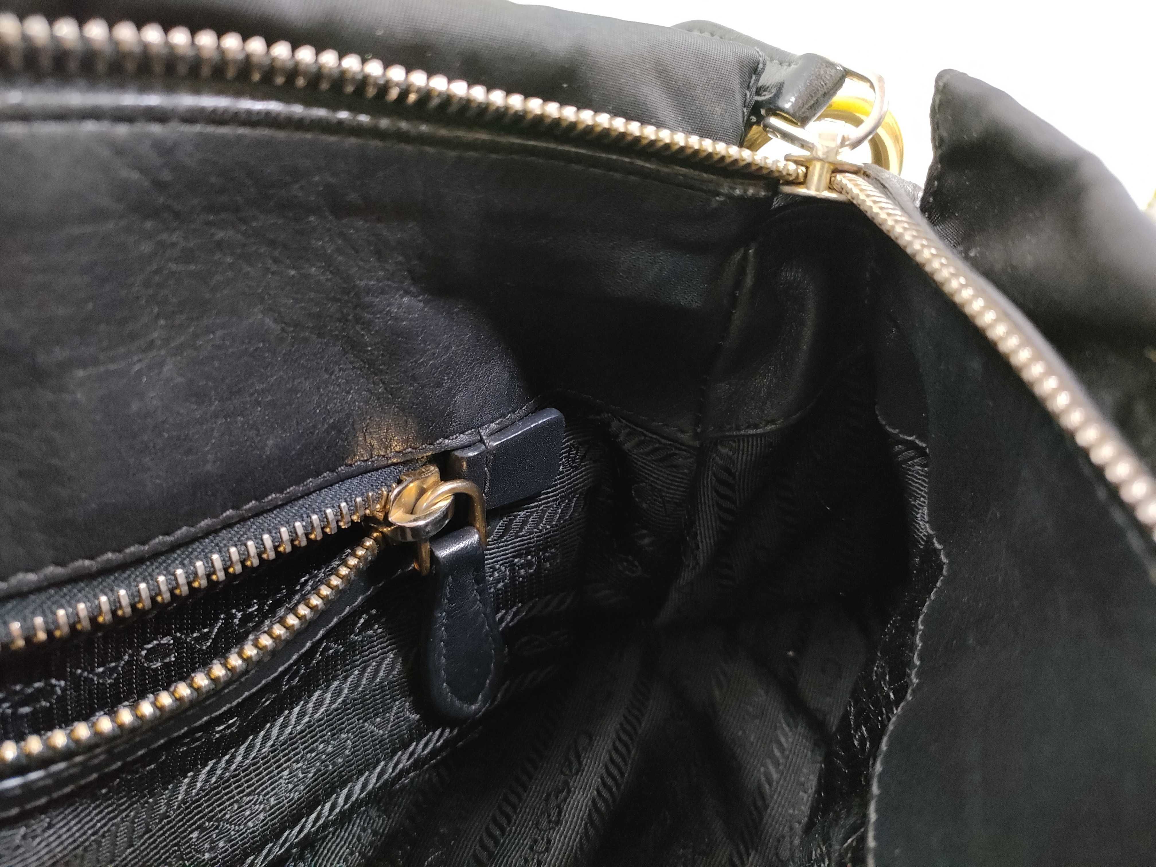 handbag, triangular logo, black handbag — view 13