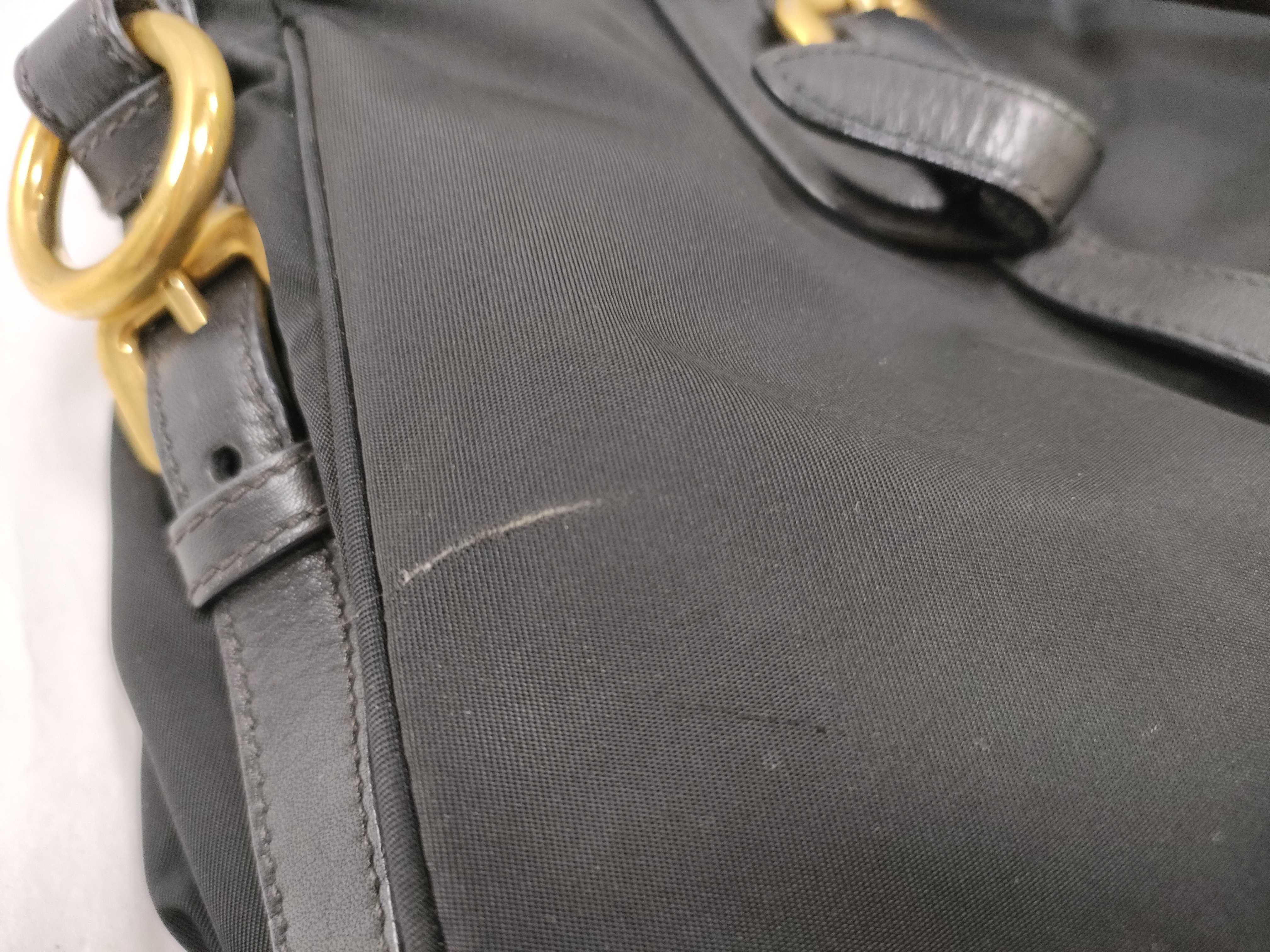 handbag, triangular logo, black handbag — view 15