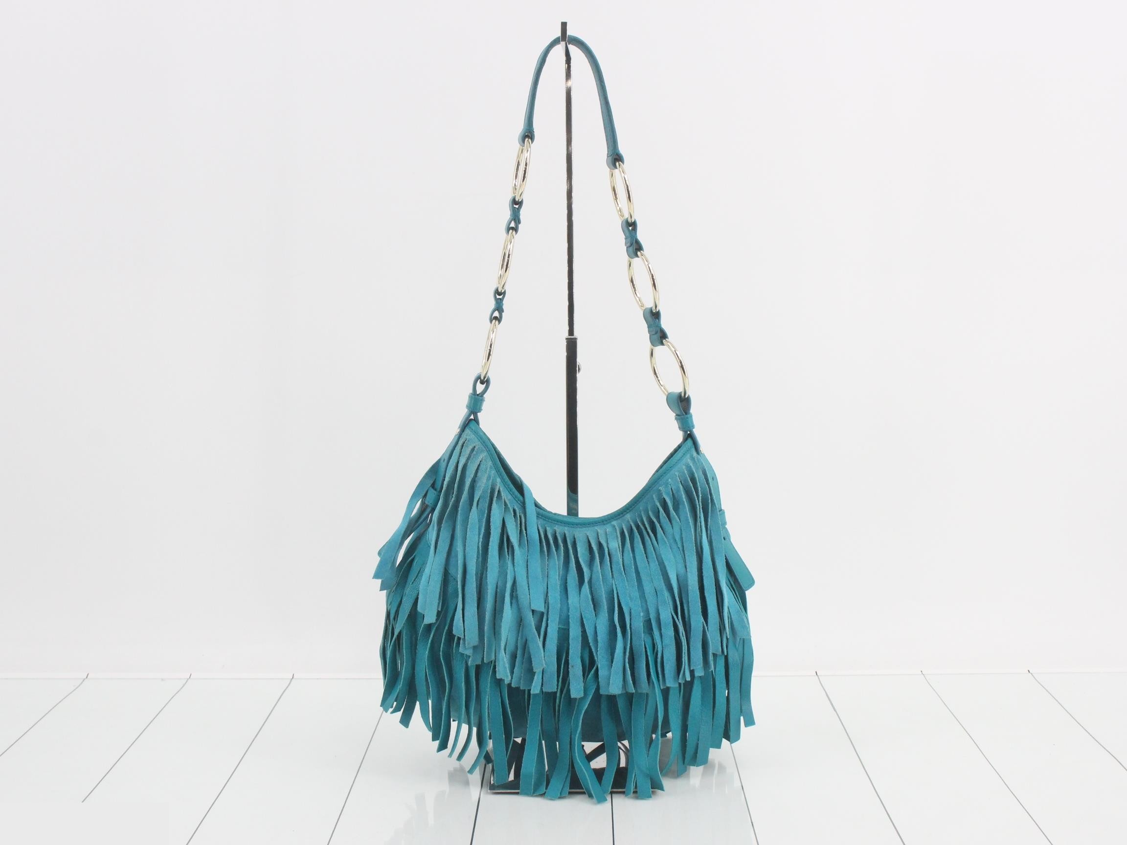 Tom Ford era suede fringe shoulder bag — view 2