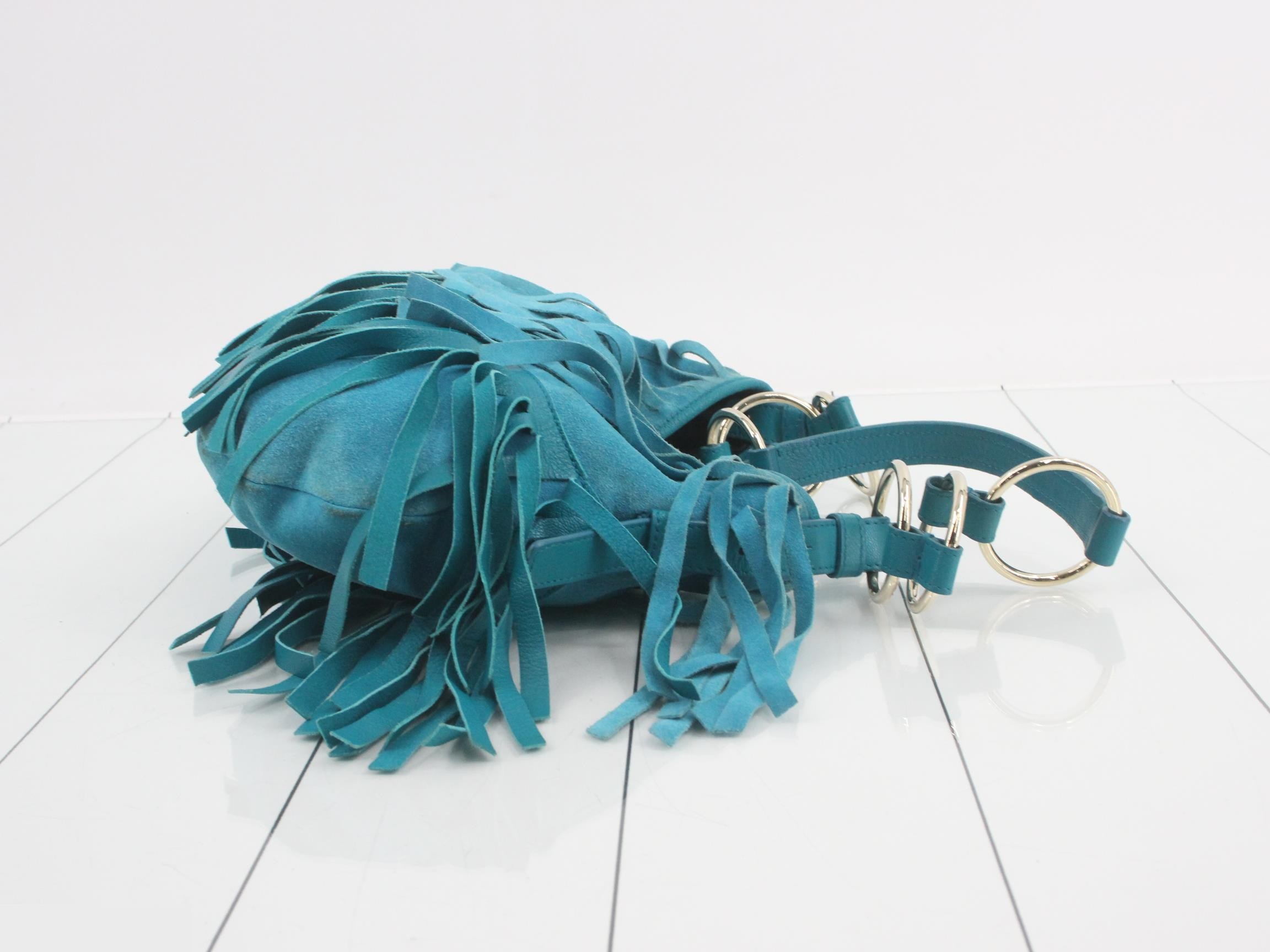 Tom Ford era suede fringe shoulder bag — view 3