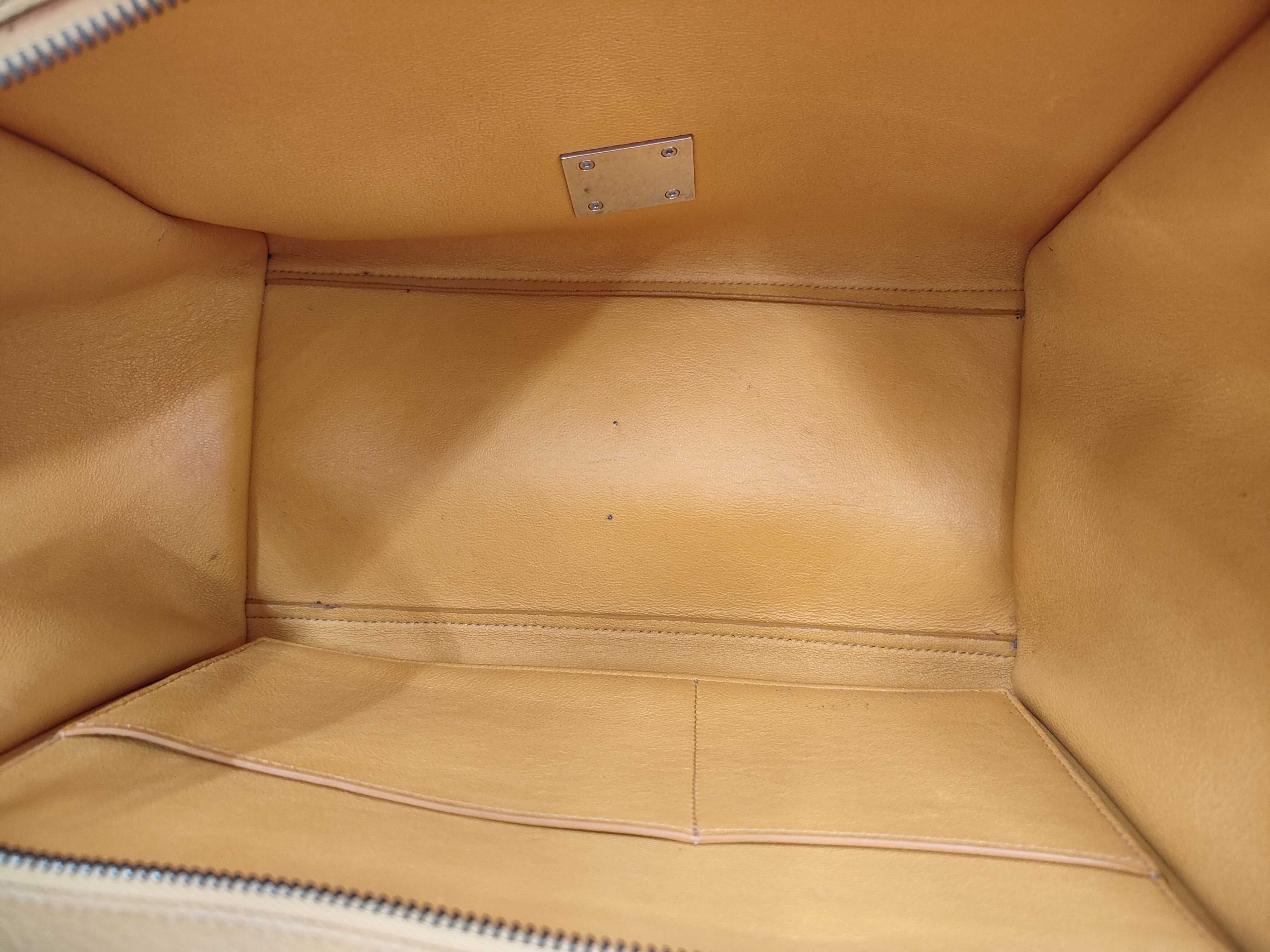 Trapeze Yellow Calf Leather Handbag — view 8