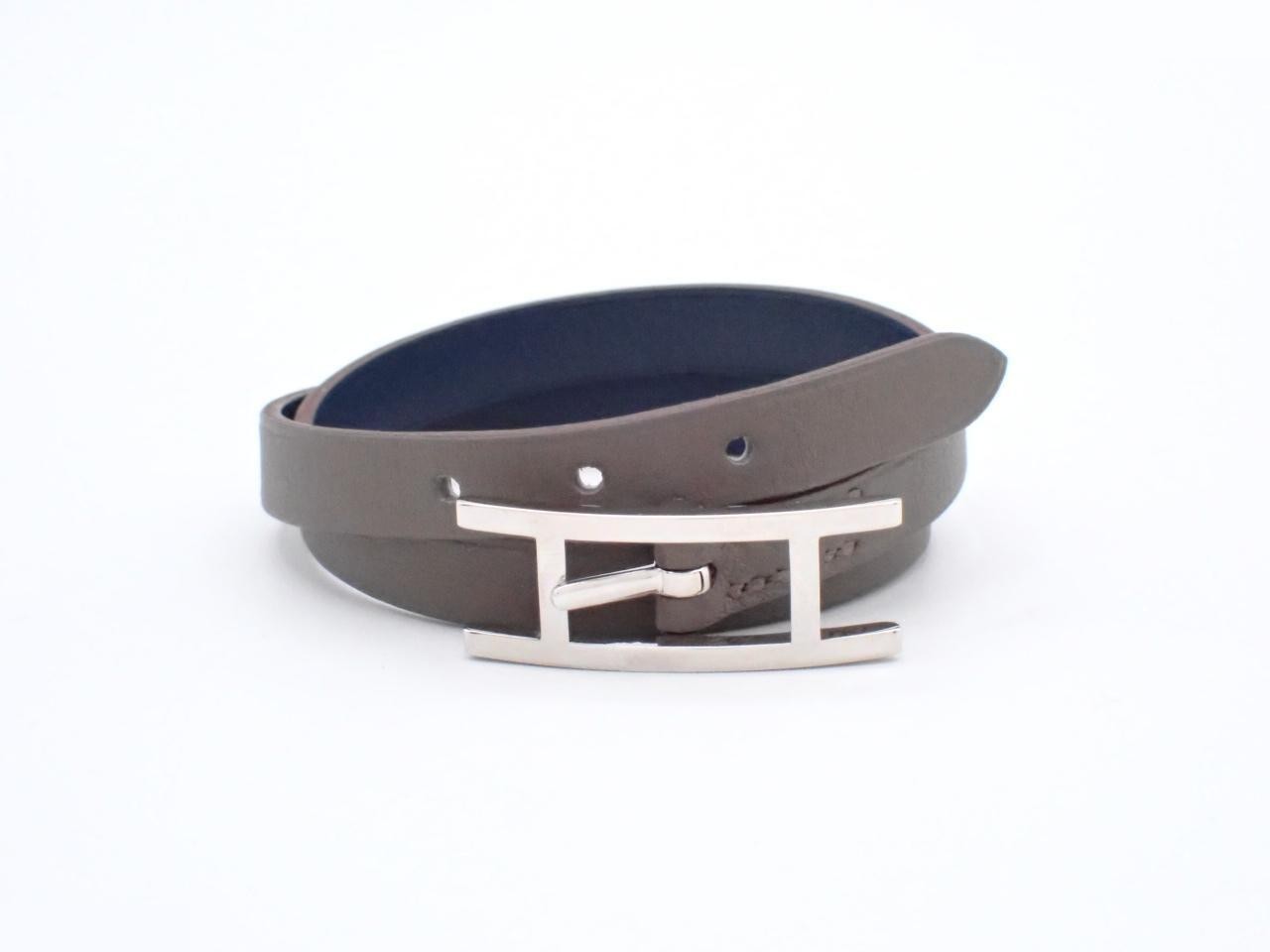 Leather bracelet, "Beeapi," wrist circumference approximately 16.5 cm