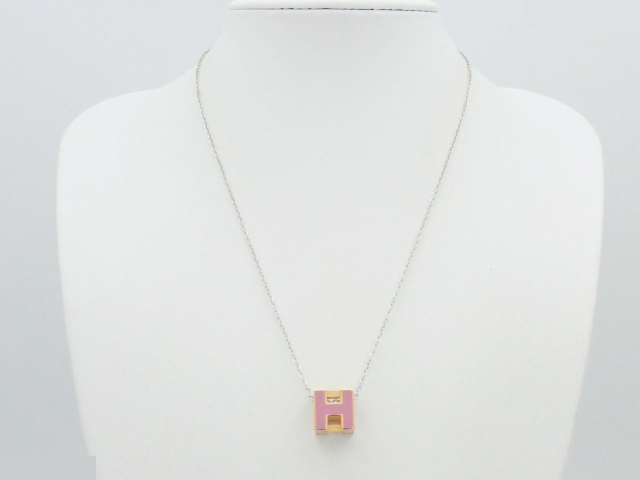 Cube necklace, non-original chain / approx. 44cm — view 3