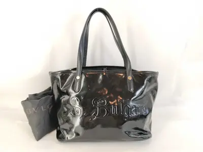 Bulgari enamel handbag tote bag