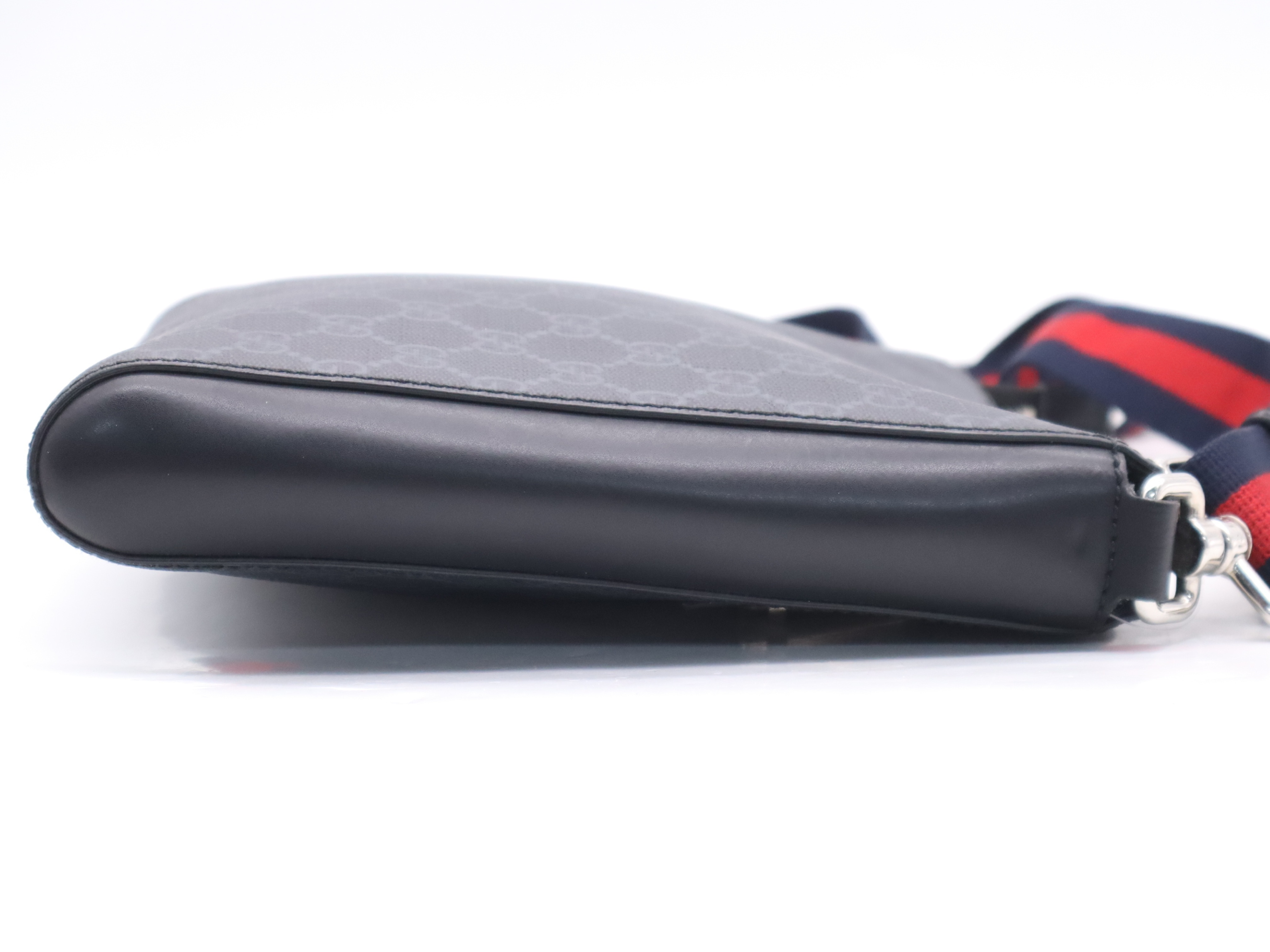 523599 PVC GG Supreme Sherry Shoulder Bag Black Red Silver Hardware Shoulder Bag — view 5