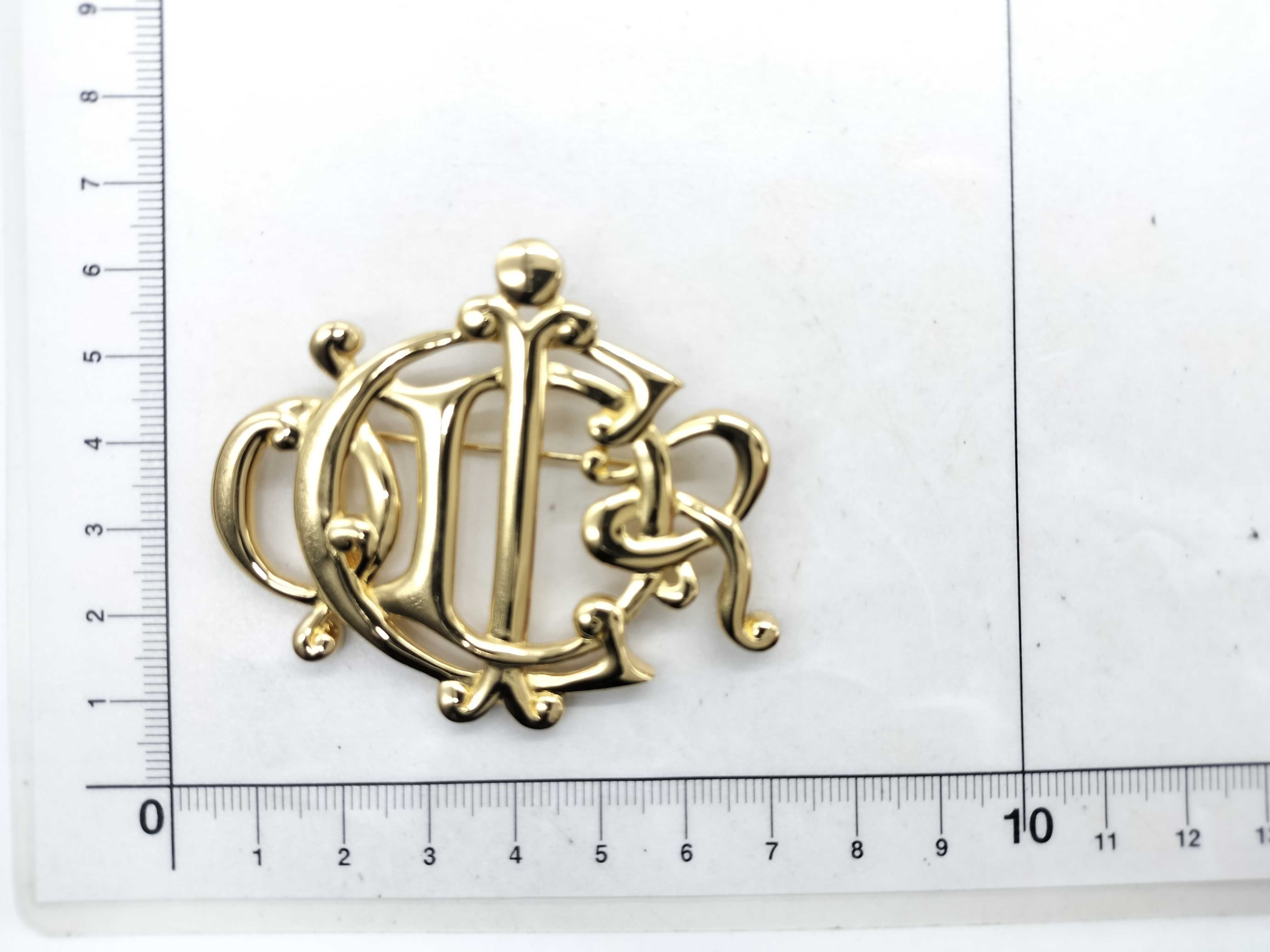 CD logo brooch — view 8