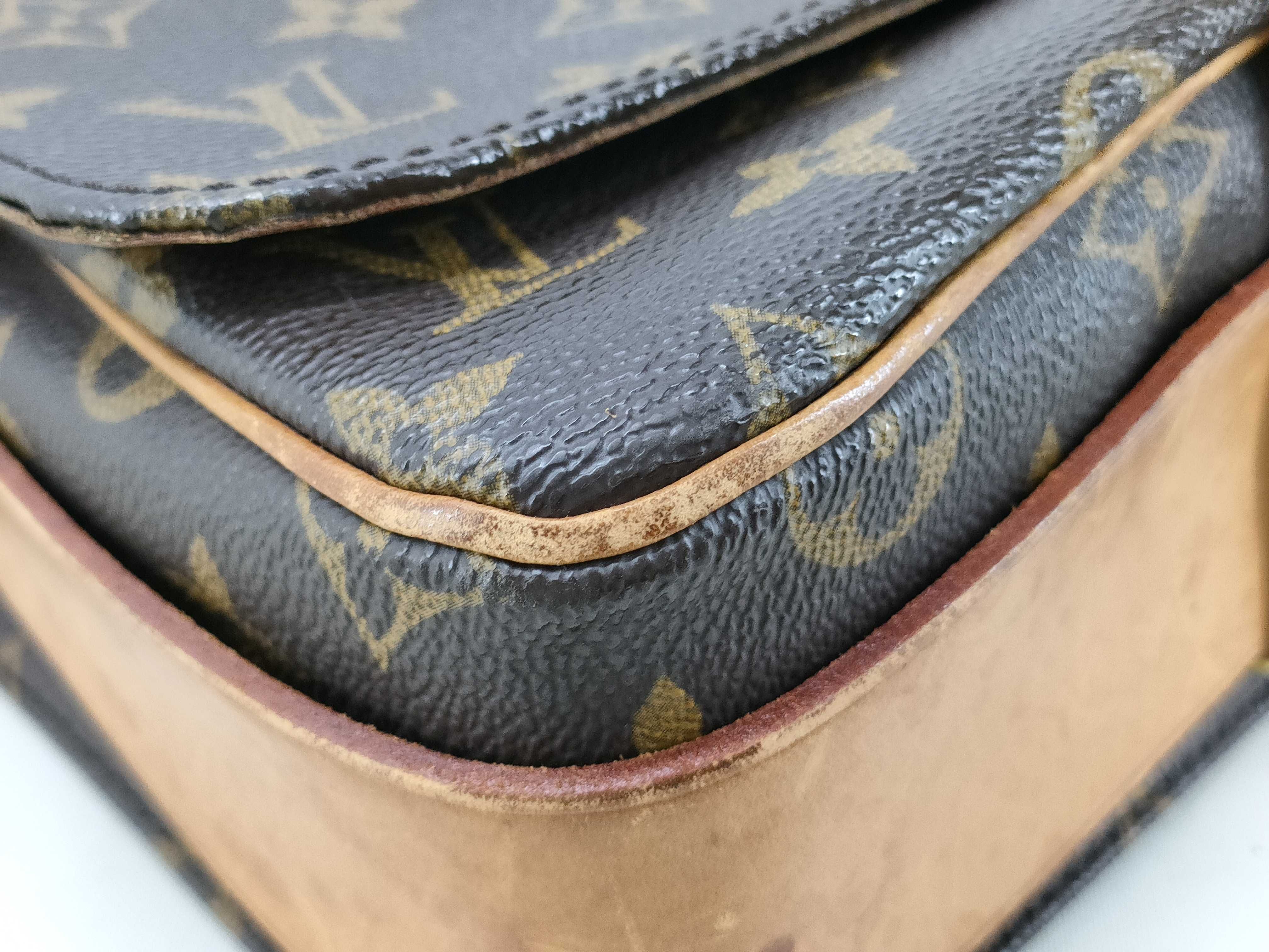 Monogram Cartouchiere MM Shoulder Bag Brown M51253 SL1914 Shoulder Bag — view 4
