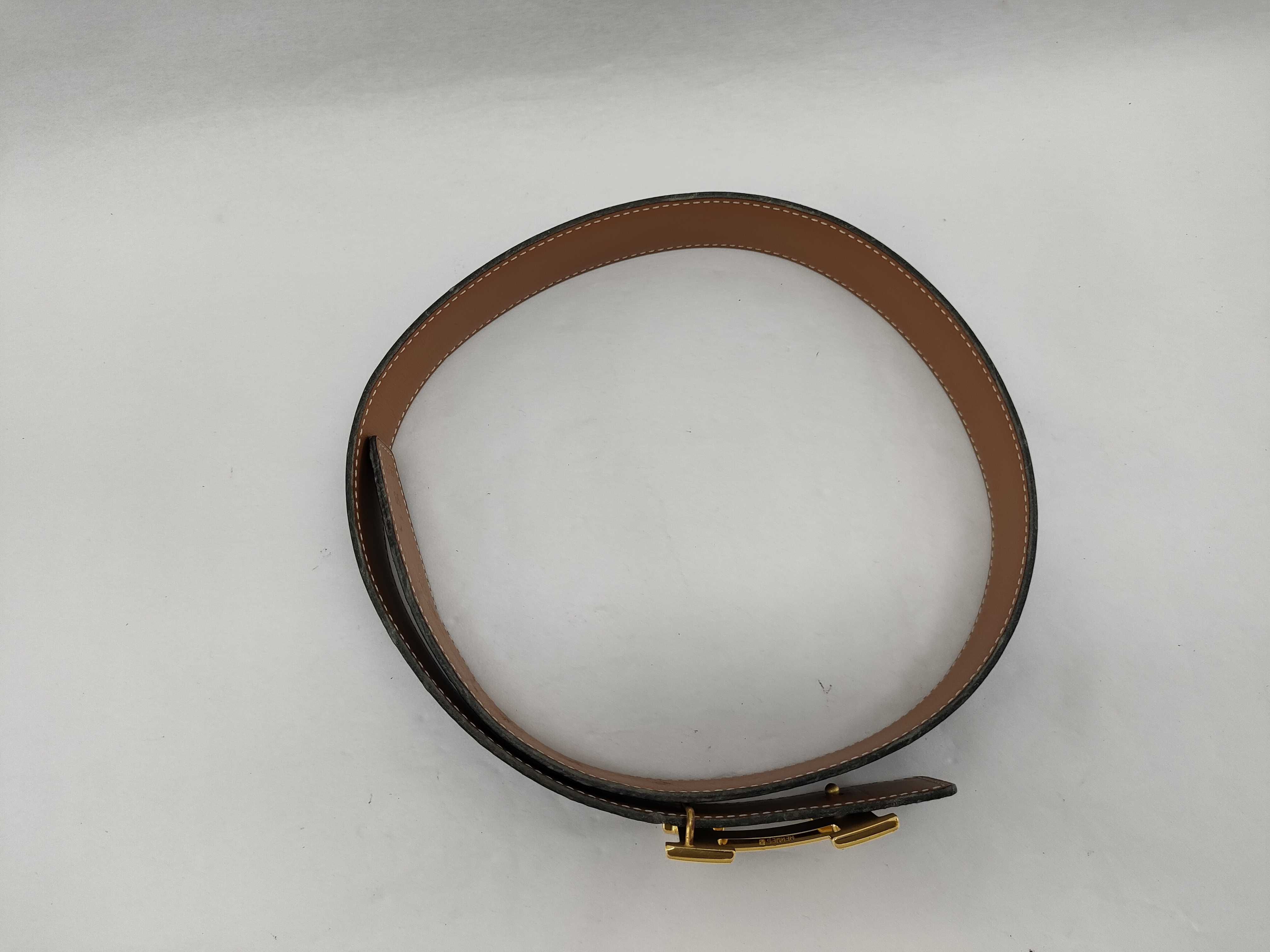 Constance H Belt Reversible Black Brown 85 Size Z Stamp Box Included Belt — view 3