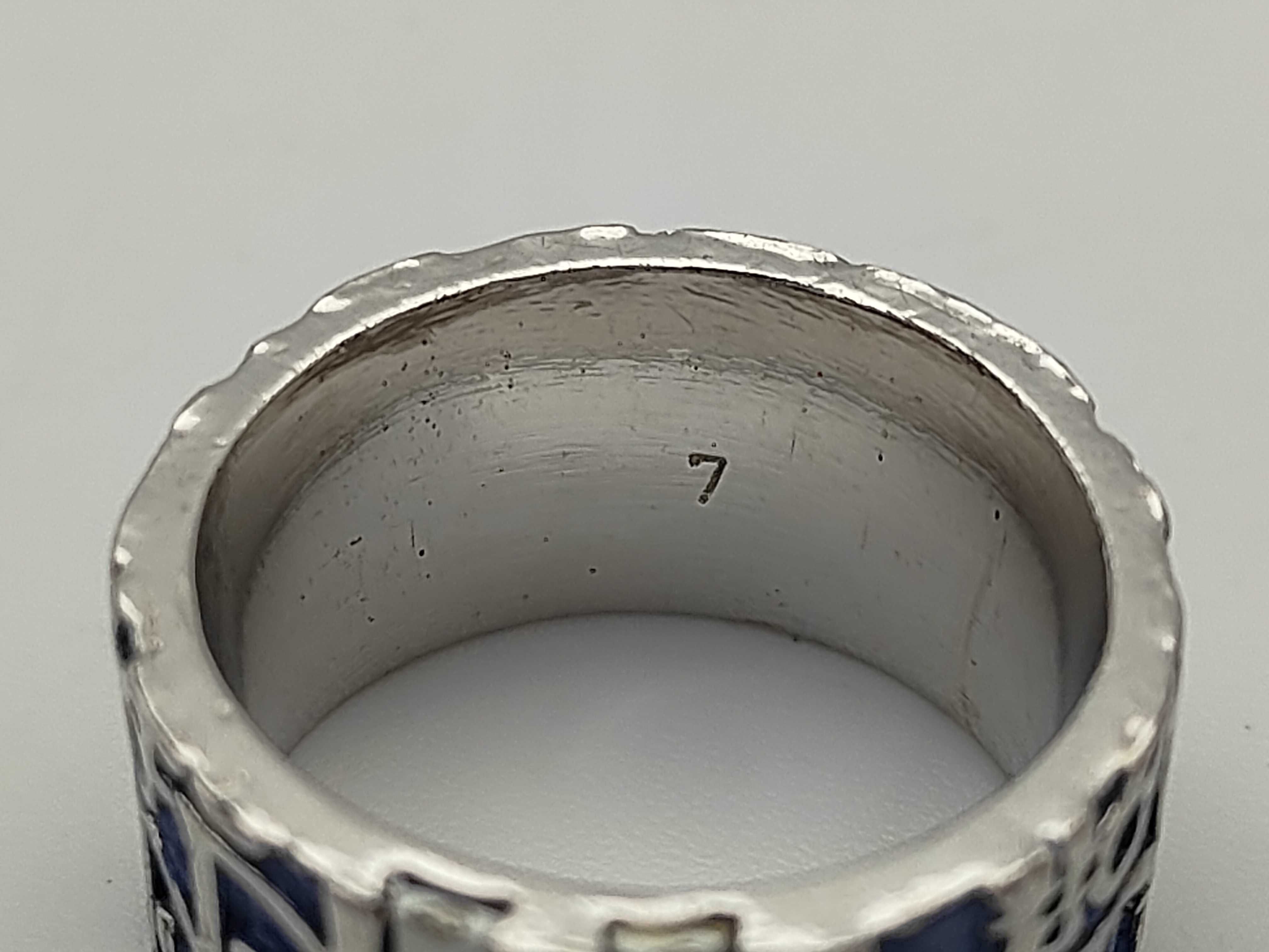 Trotter Christian Trotter pattern blue ring — view 6