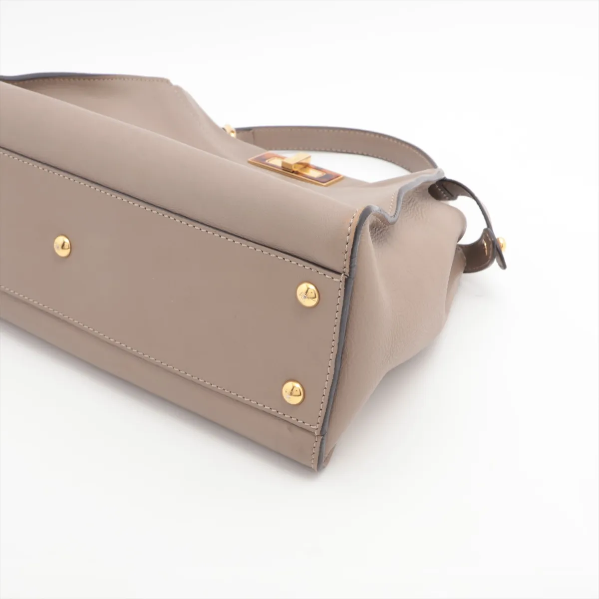 Peekaboo Regular Leather 2WAY Handbag Beige 8BN290 — view 3