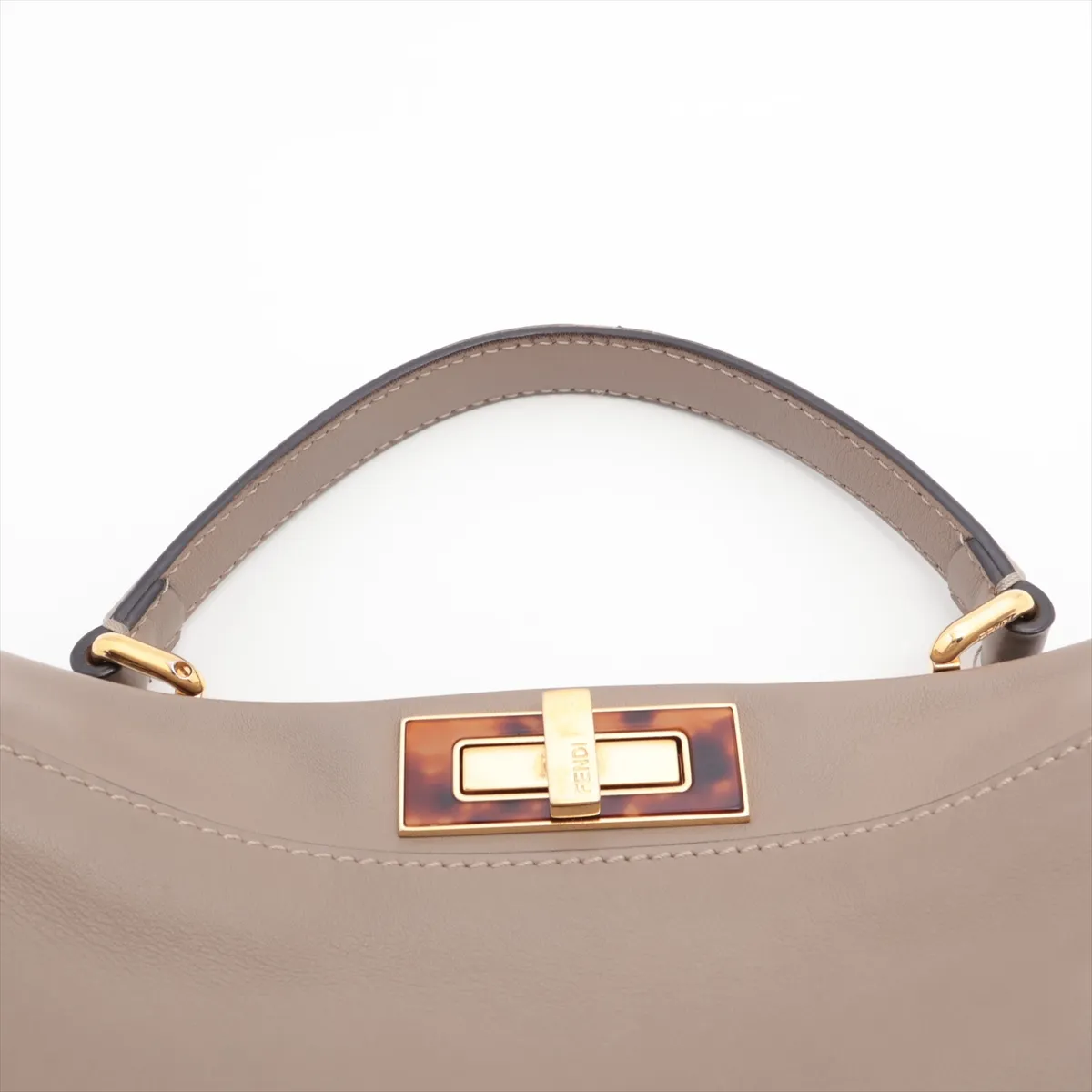 Peekaboo Regular Leather 2WAY Handbag Beige 8BN290 — view 6
