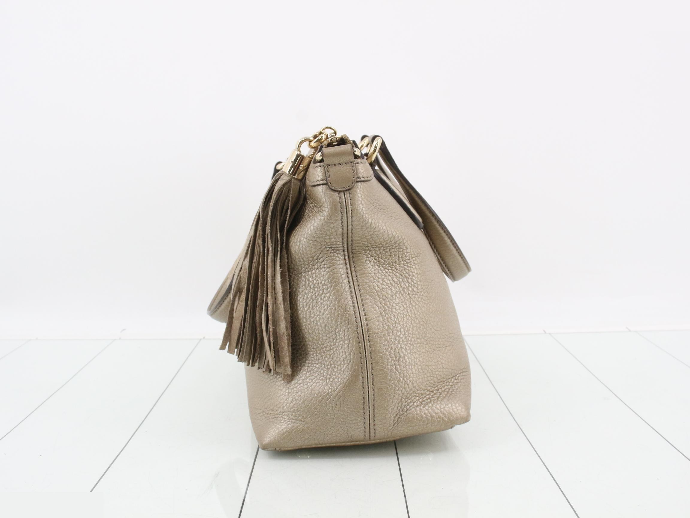 Soho (Bag) - Handbag, Leather, Gold — view 4