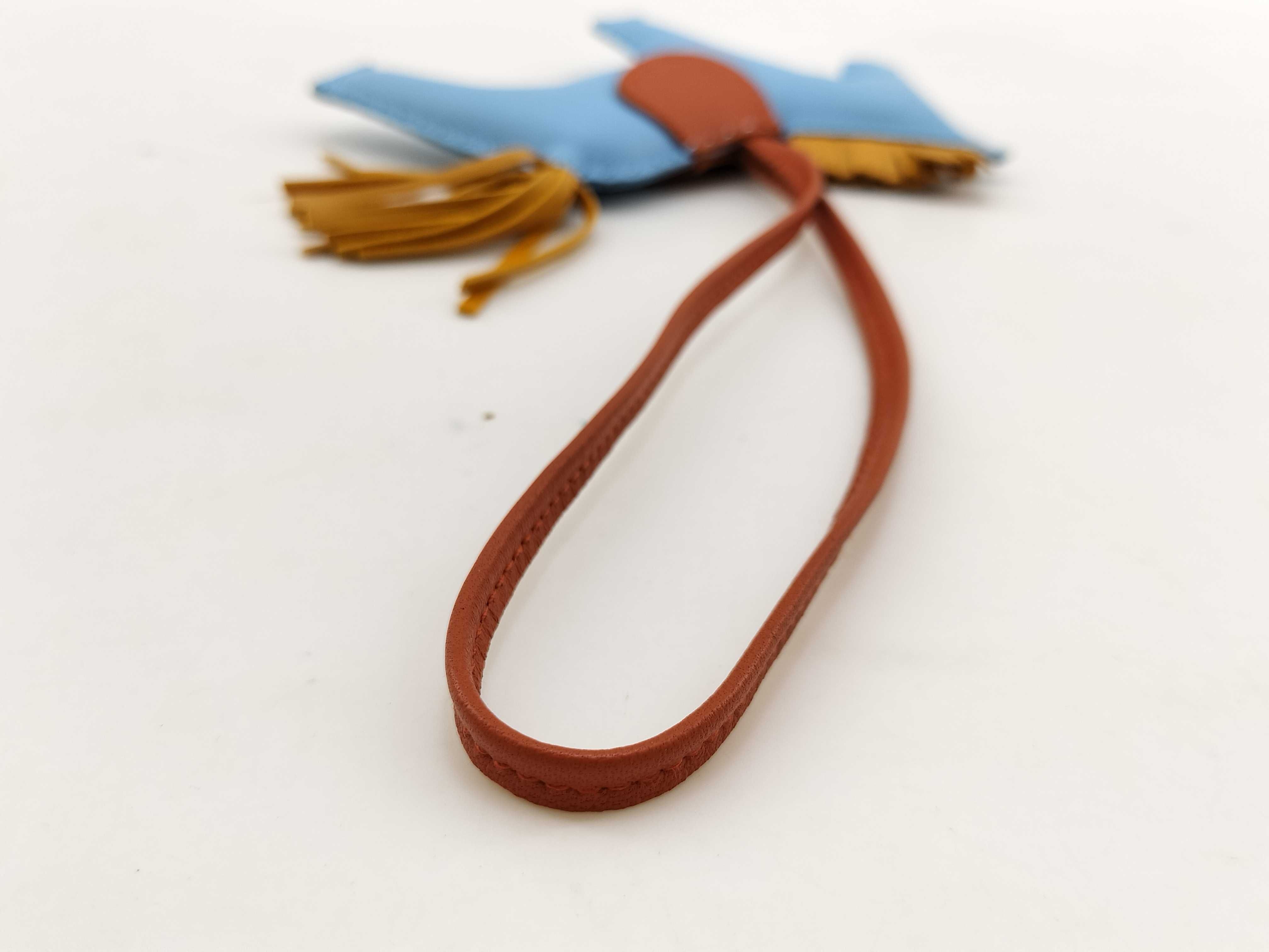 Agneau Milo Rodeo Charm, A AM stamp, Blue Caramel Charm — view 4
