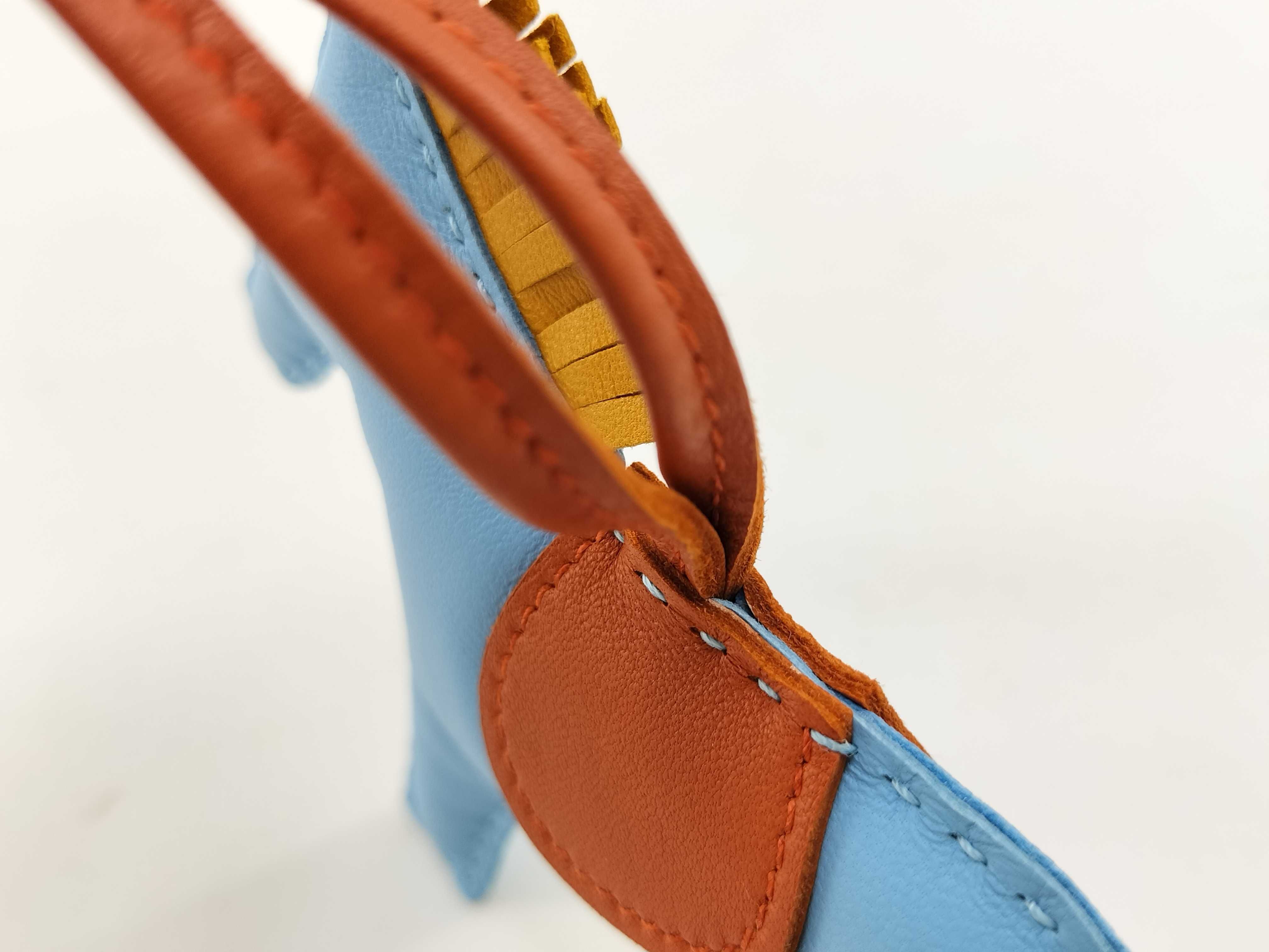 Agneau Milo Rodeo Charm, A AM stamp, Blue Caramel Charm — view 7