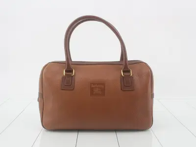 Leather Boston bag