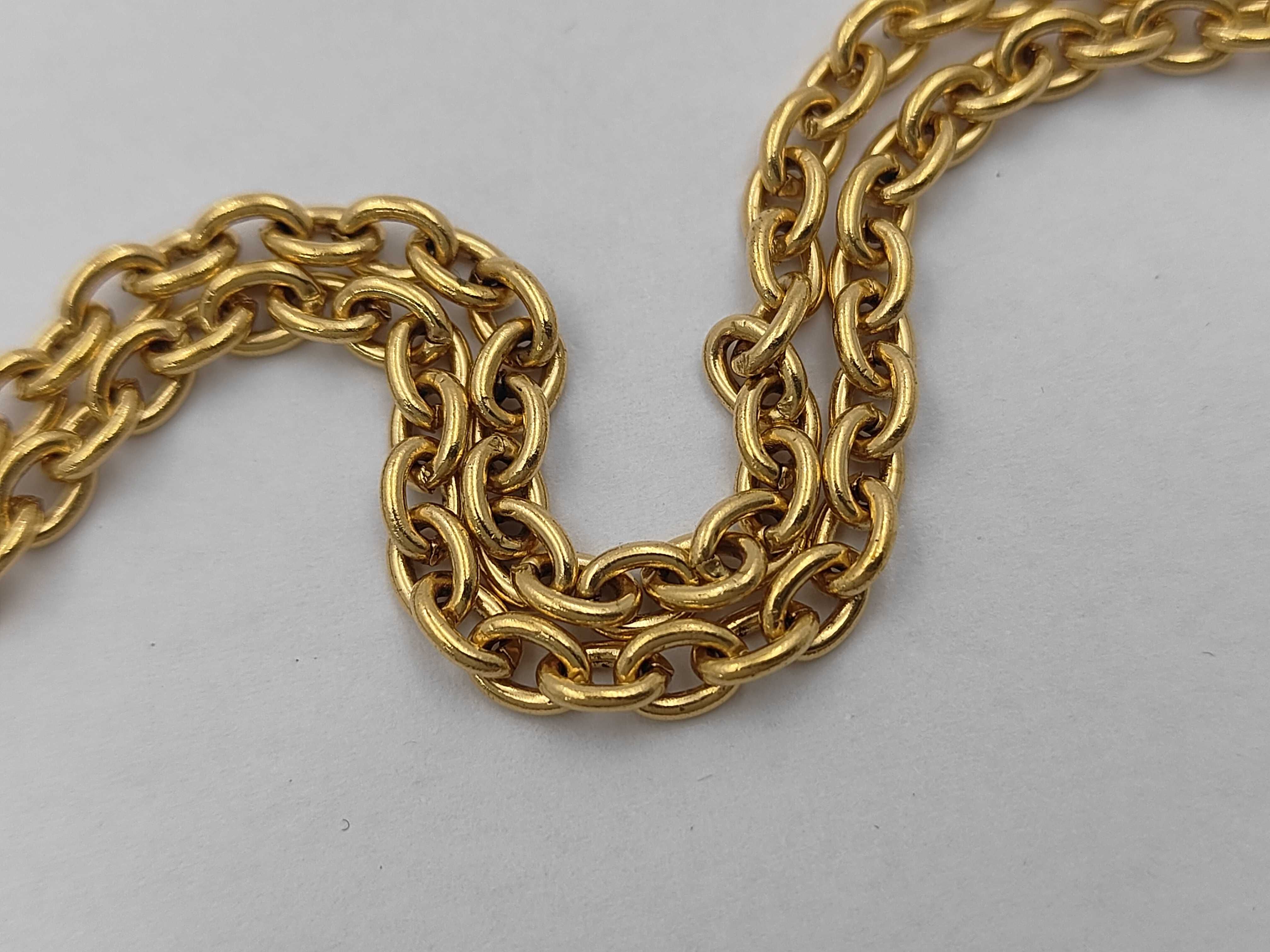 Necklace 3858 Coco Mark Matelassé Gold, No Year Engraving. — view 3