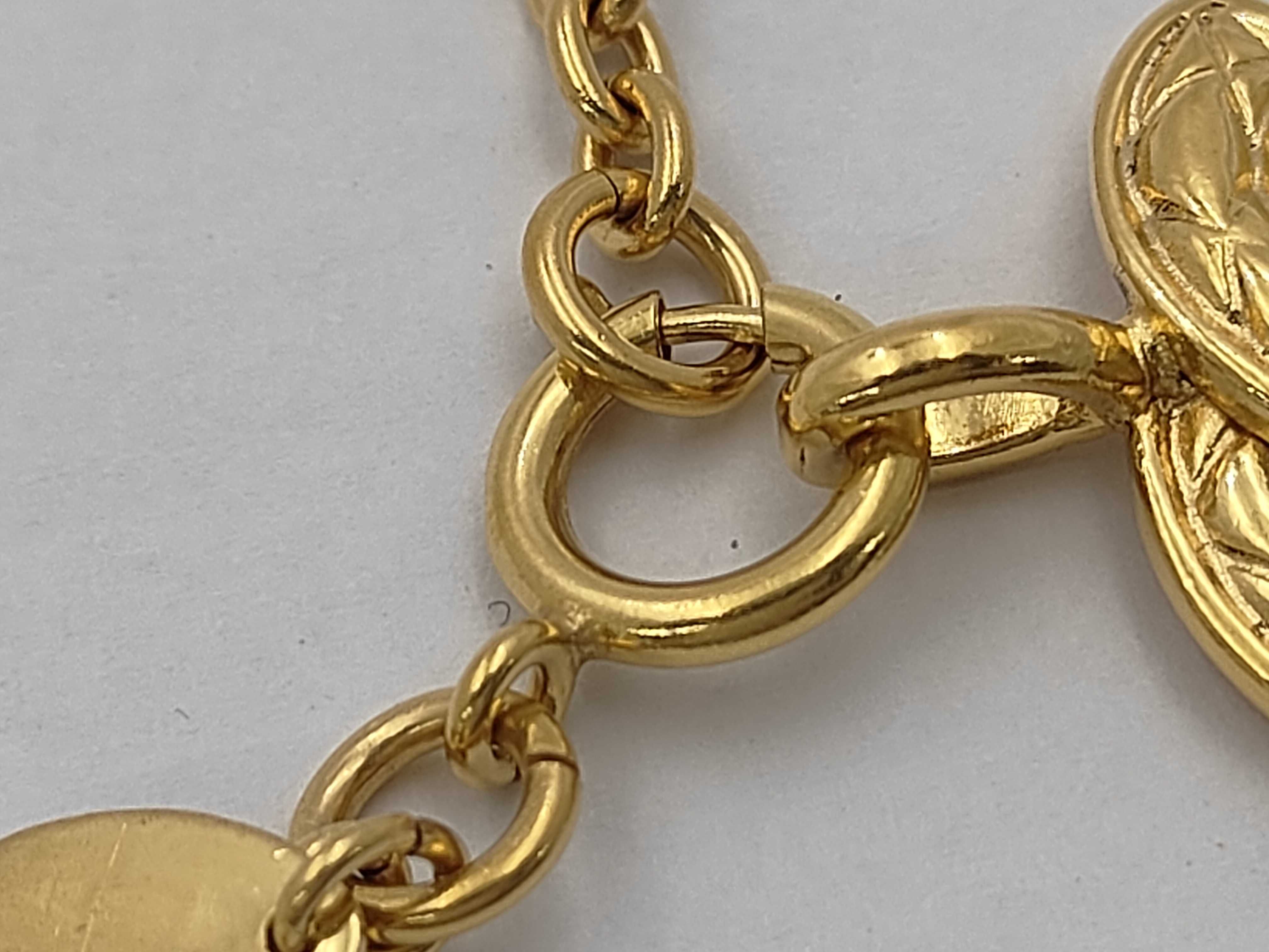 Necklace 3858 Coco Mark Matelassé Gold, No Year Engraving. — view 4