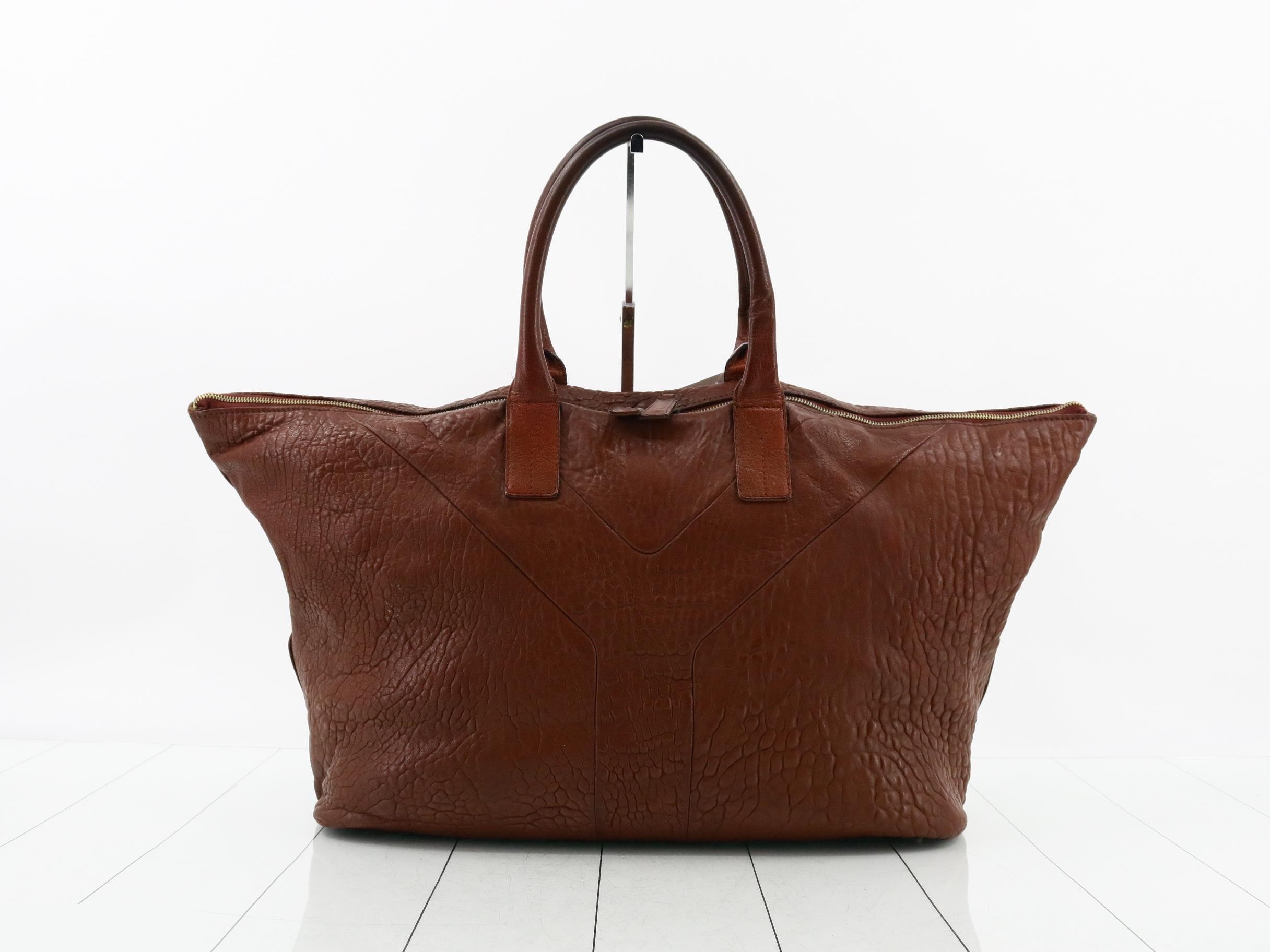 Easy All-Leather Oversized Boston Bag