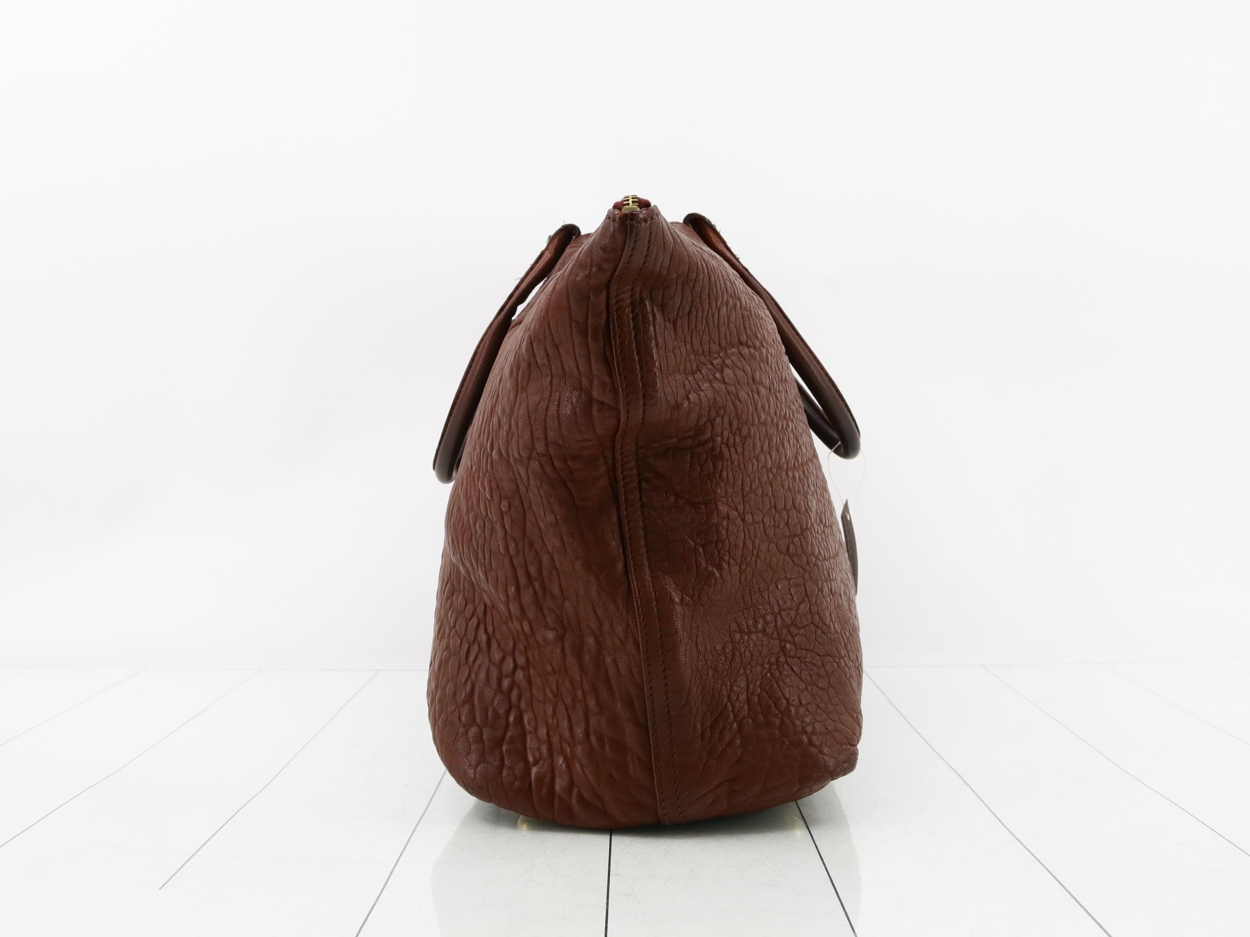 Easy All-Leather Oversized Boston Bag — view 3