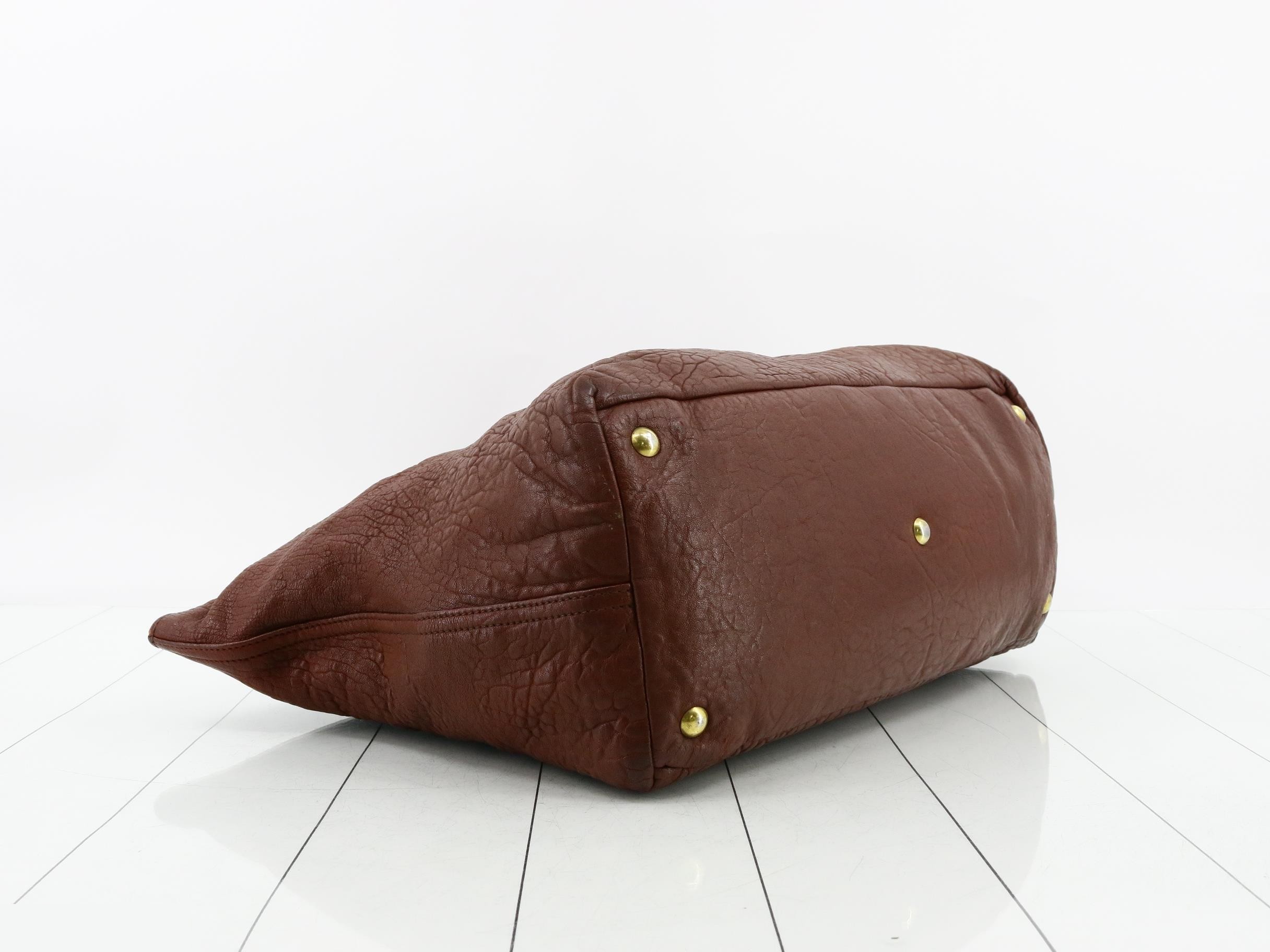 Easy All-Leather Oversized Boston Bag — view 5