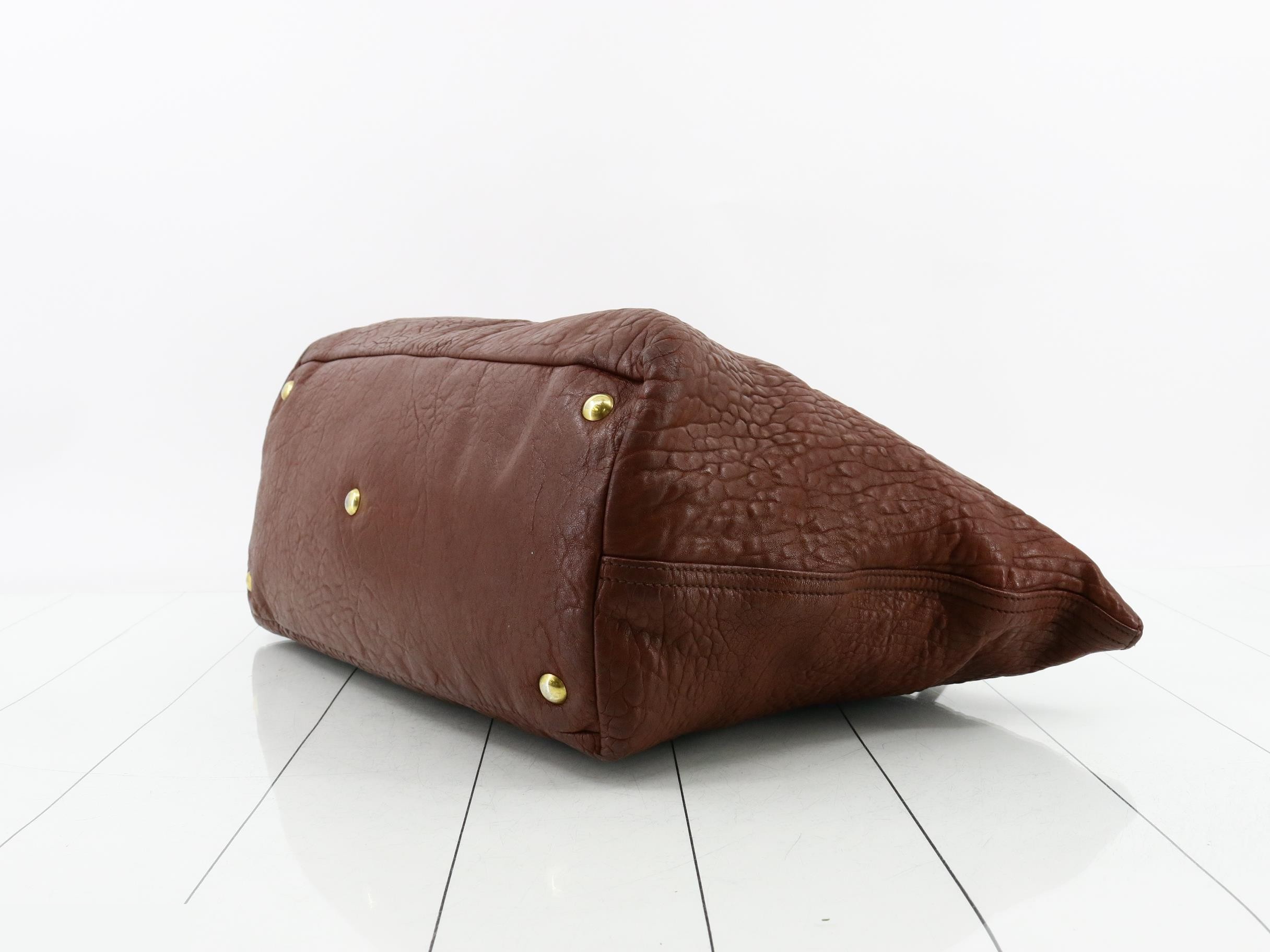 Easy All-Leather Oversized Boston Bag — view 6