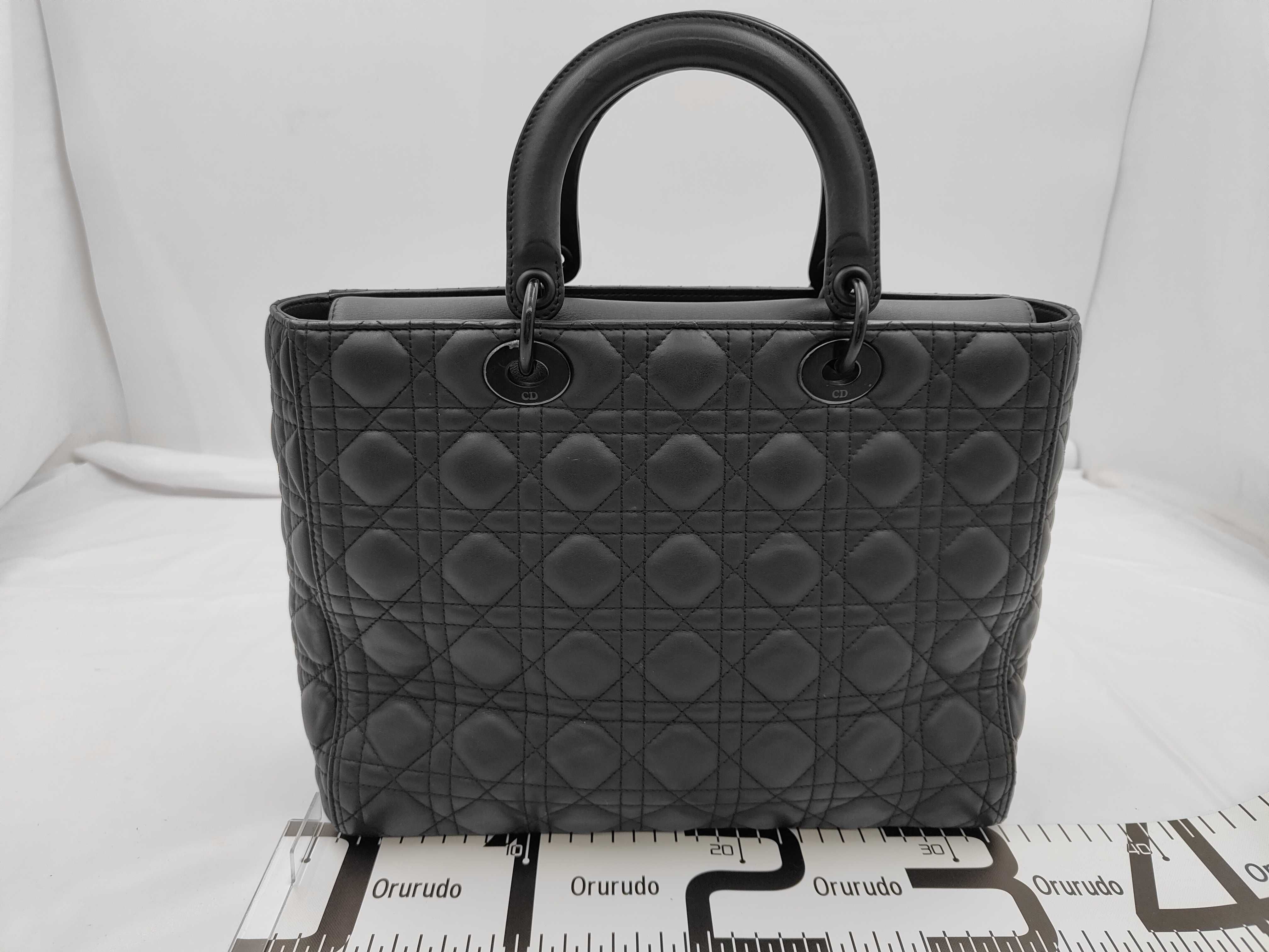 Lady Dior Black Tote Bag — view 2