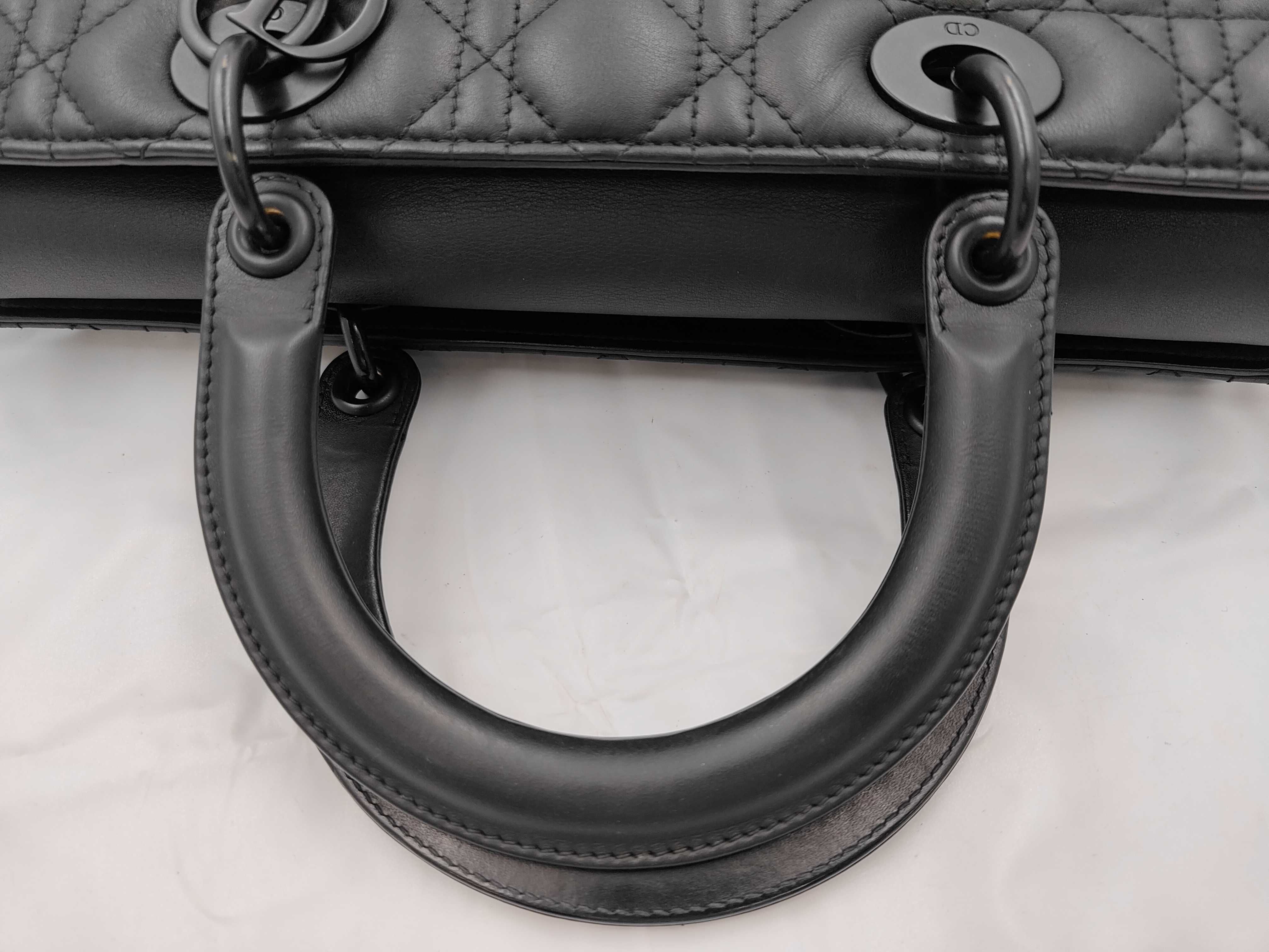 Lady Dior Black Tote Bag — view 3